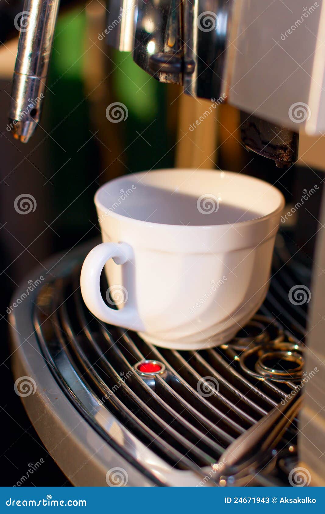 Coffee machine and cup stock image. Image of mocha, coffee 24671943