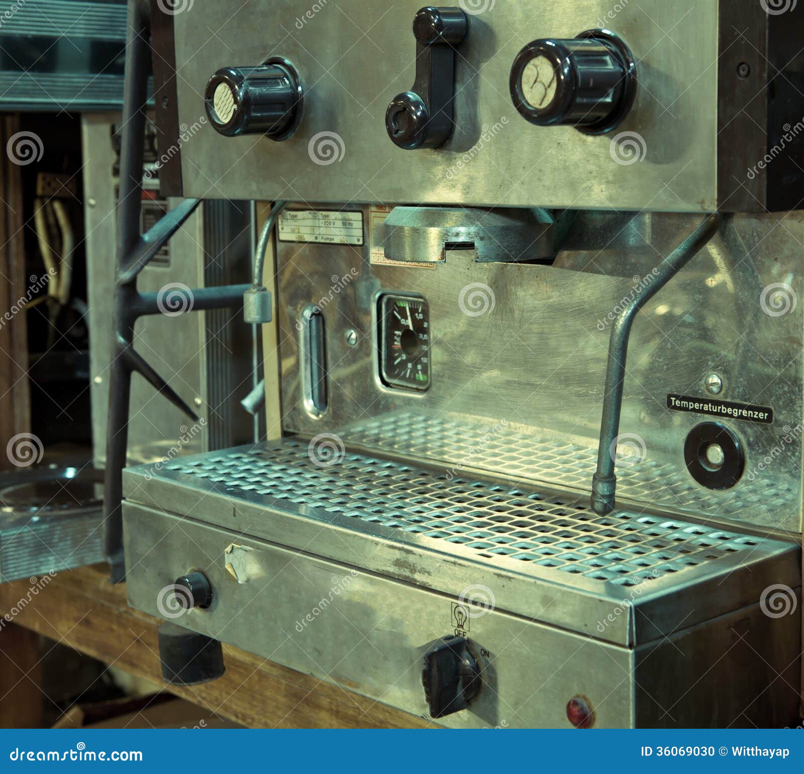 Coffee machine stock photo. Image of grind, retro, mill 36069030