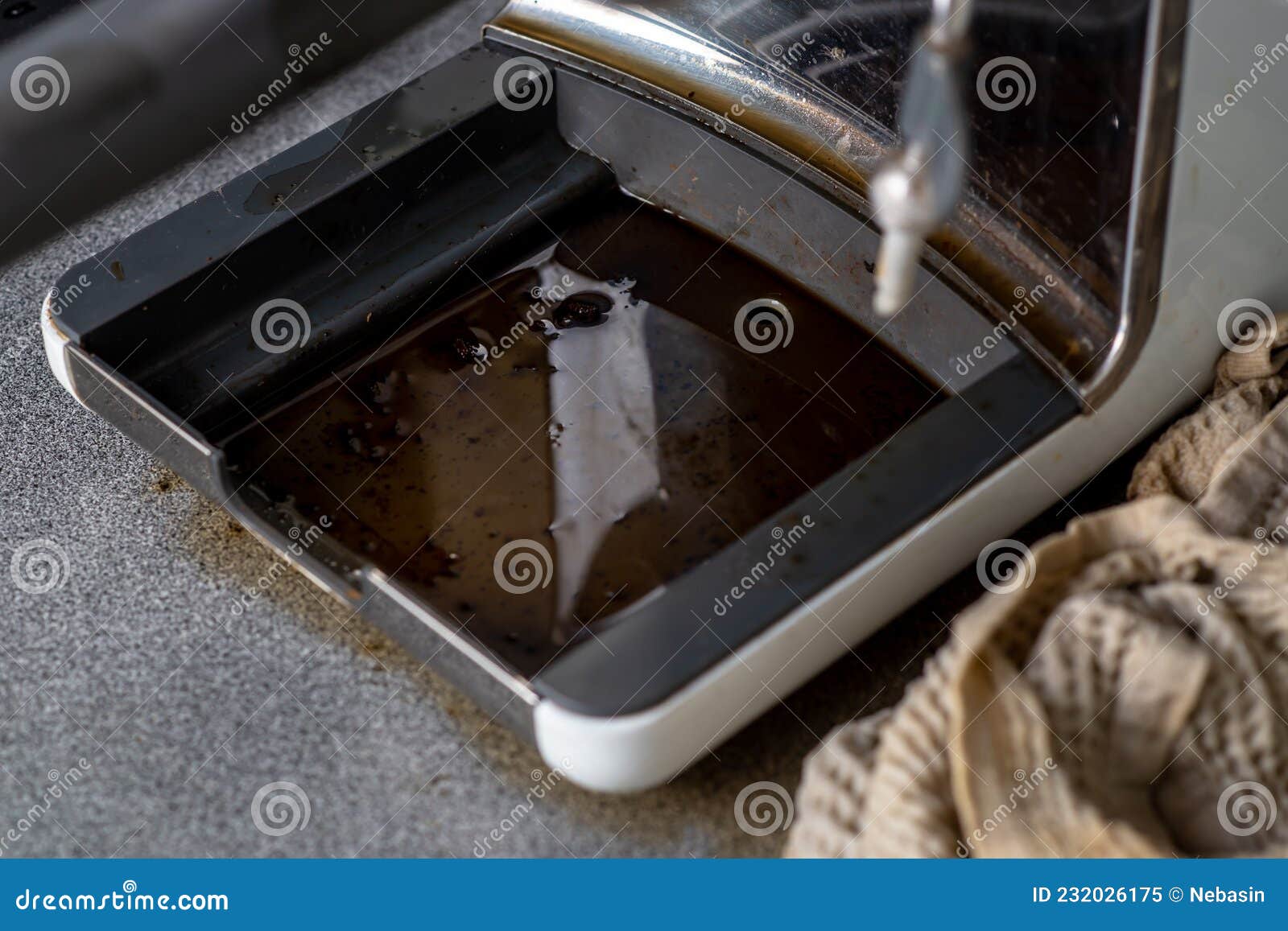 The Coffee Machine Has Broken Down and Needs To Be Repaired. Leaked