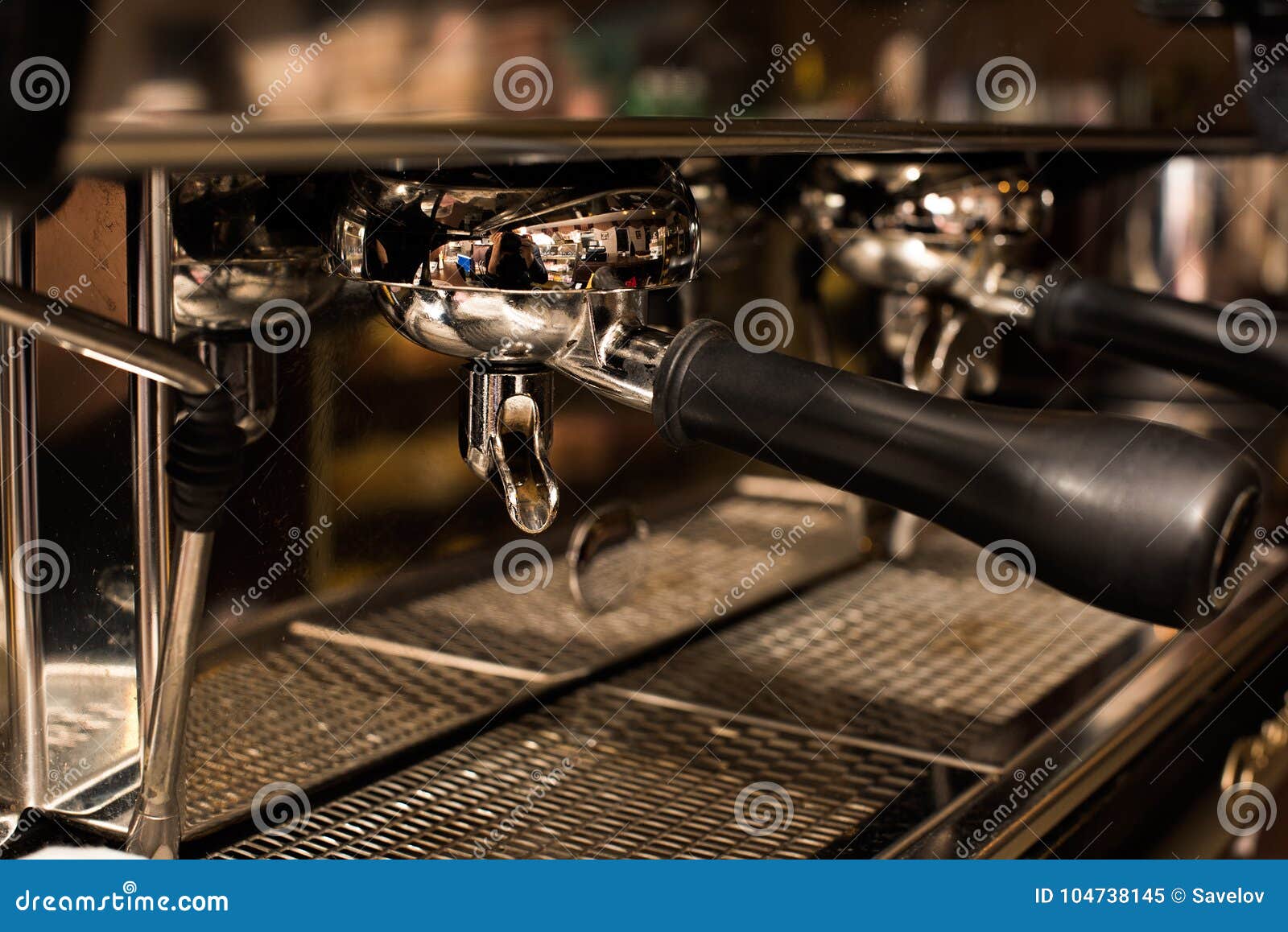 Coffee Machine with a Holder Stock Image Image of breakfast, house