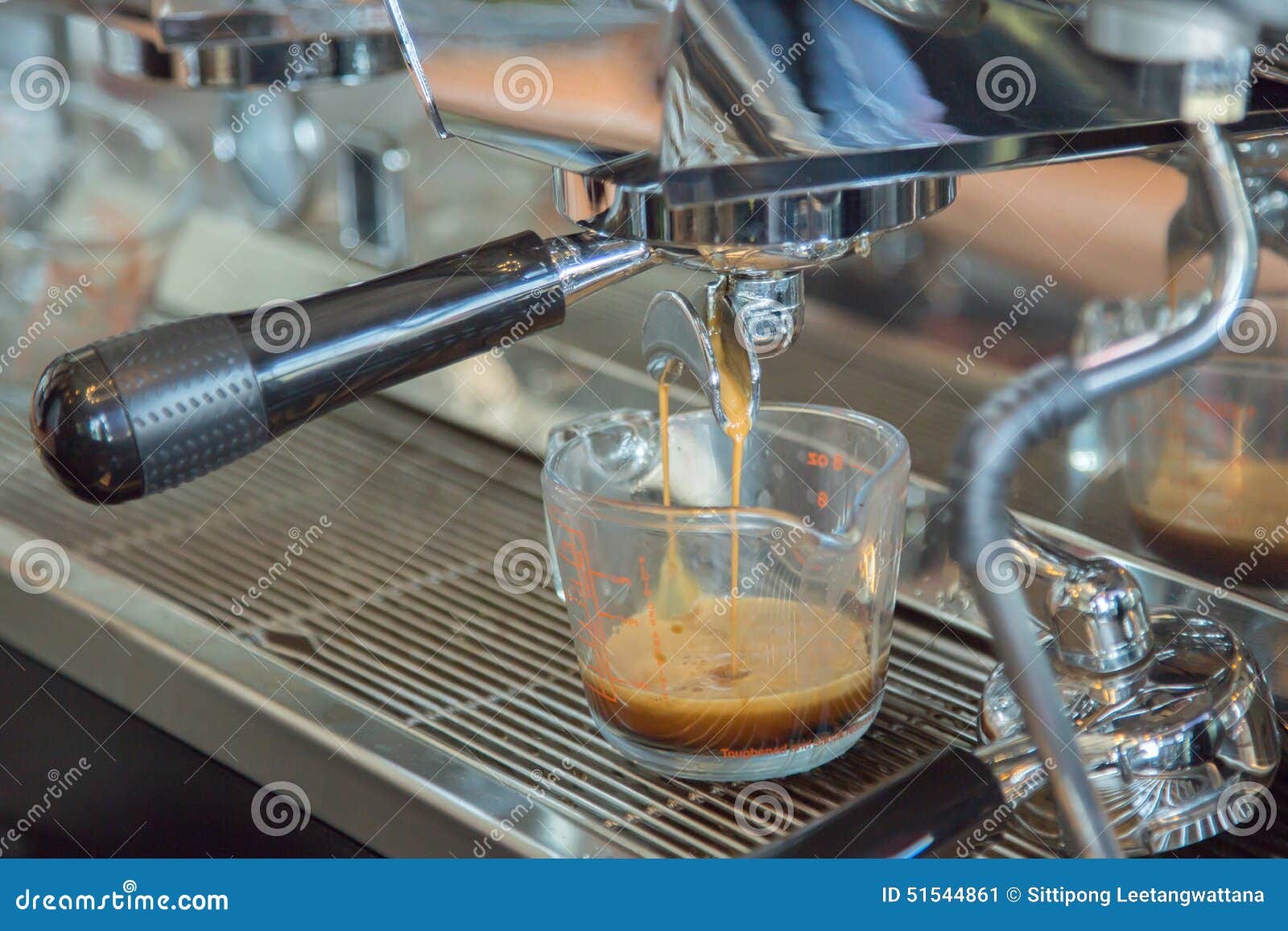 Coffee Machine Makes Coffee Stock Image Image of brewed, break 51544861
