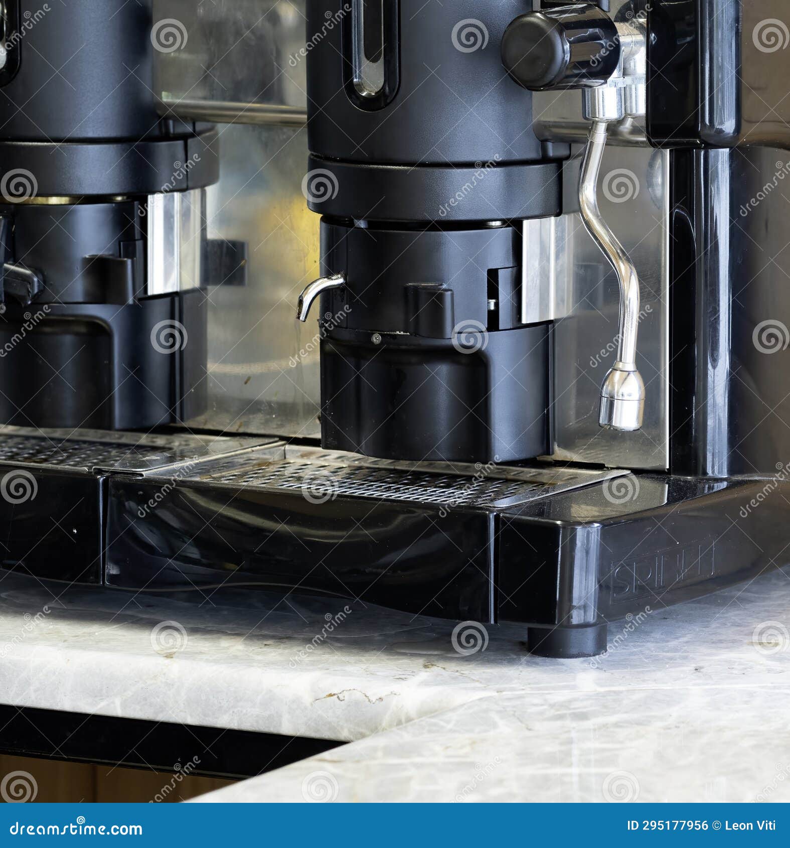 Coffee Machine in a Restaurant Stock Photo Image of italic, coffee