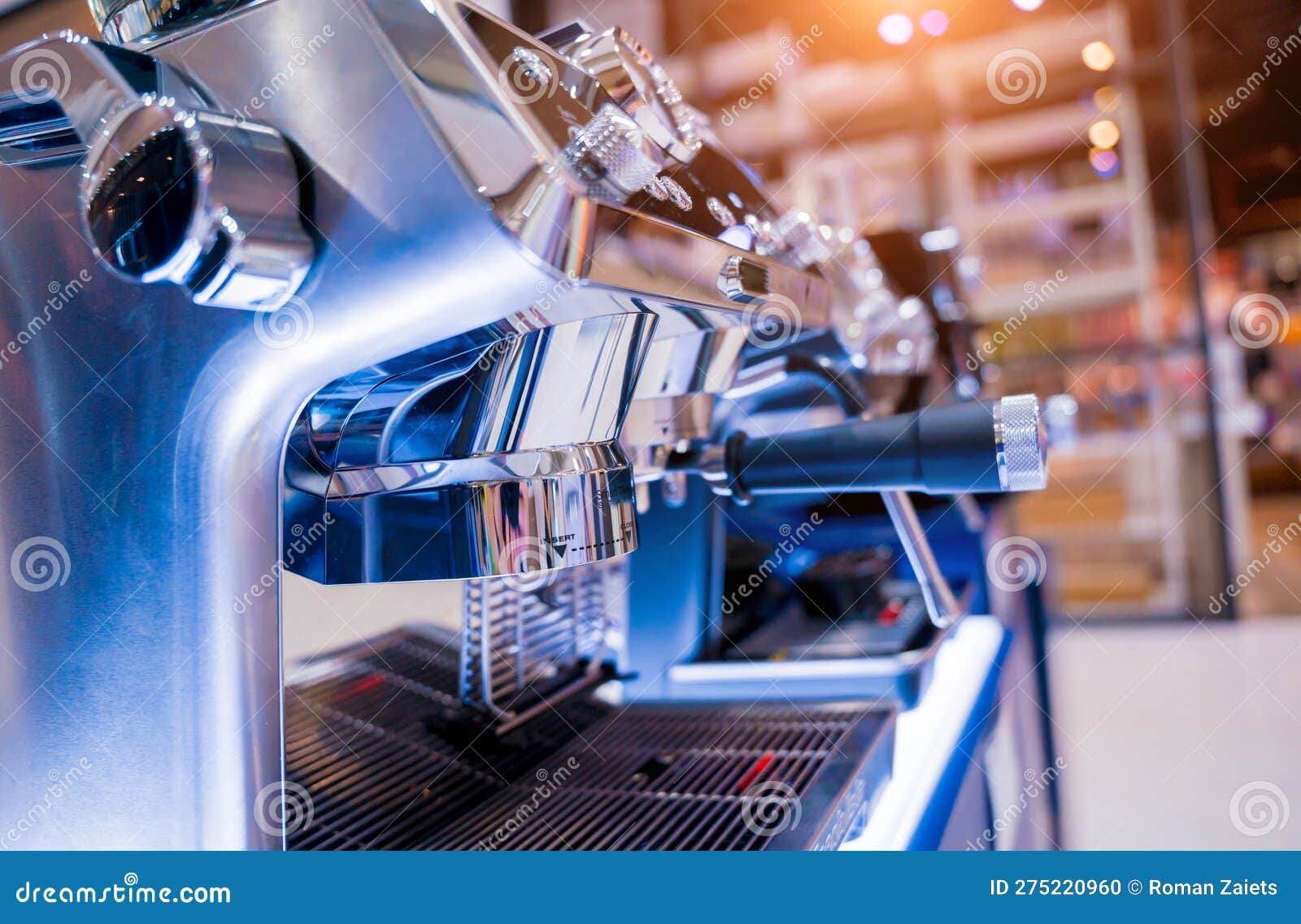 Coffee Machine in the Showroom of a Large Store Stock Photo Image of