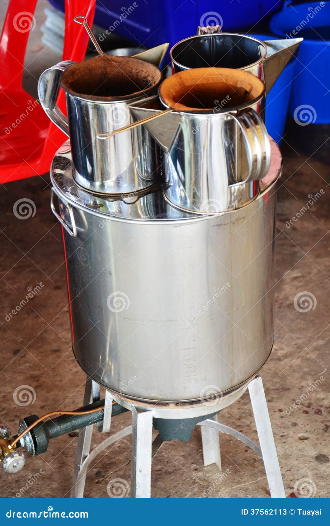 Coffee Machine Thai Style stock image. Image of caffeine 37562113