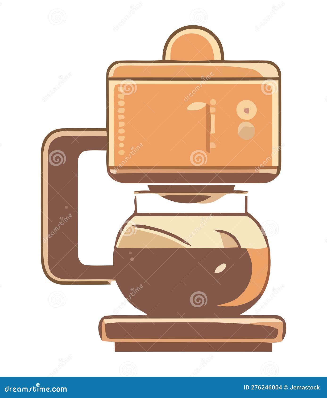 Coffee Maker Machine Kitchen Utensil Stock Vector Illustration of tool, coffee 276246004