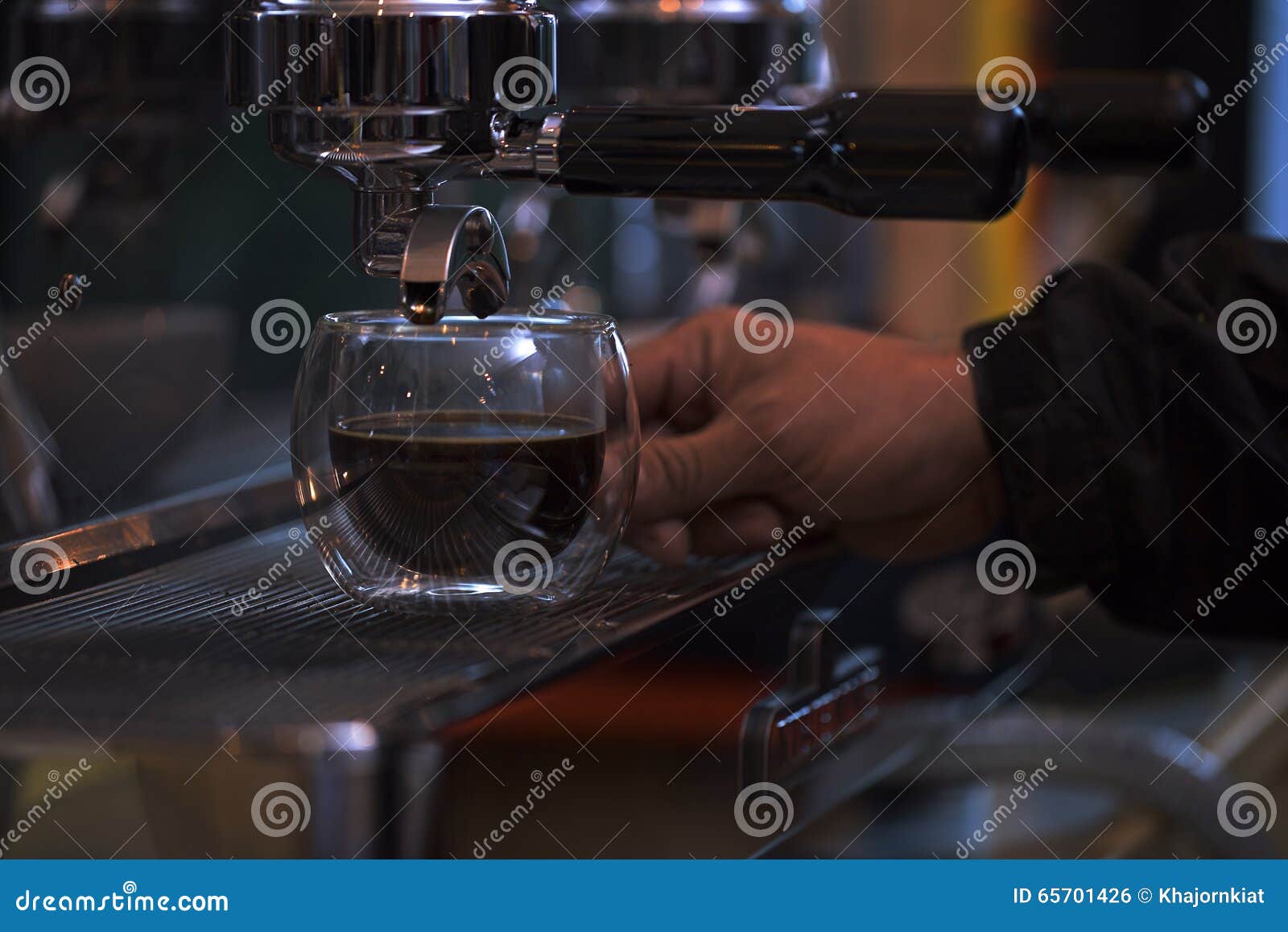 Coffee Maker in a Restaurant Stock Photo Image of heavy, food 65701426
