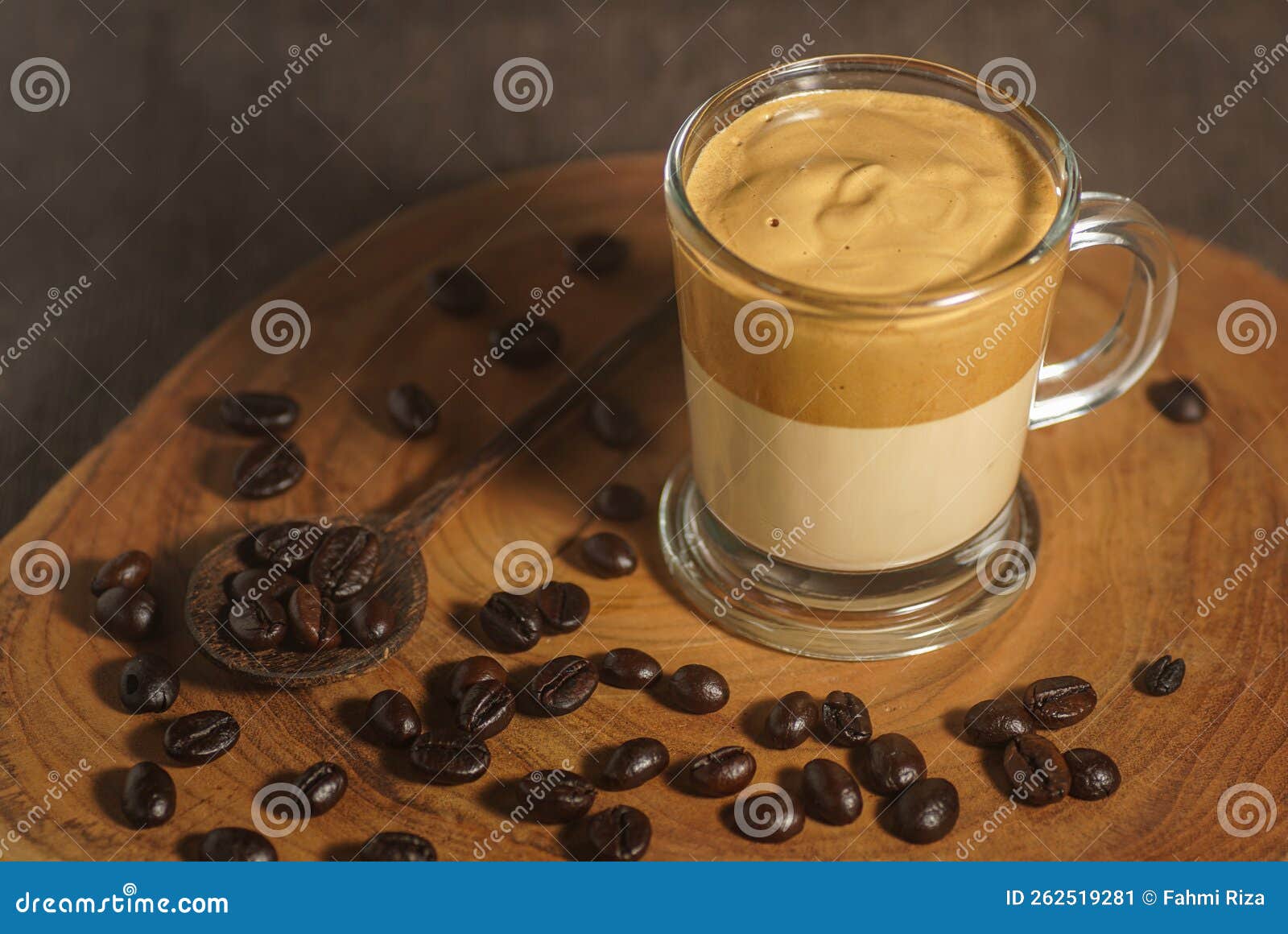 Coffee Milk Cream Served on a Serving Board Stock Image Image of