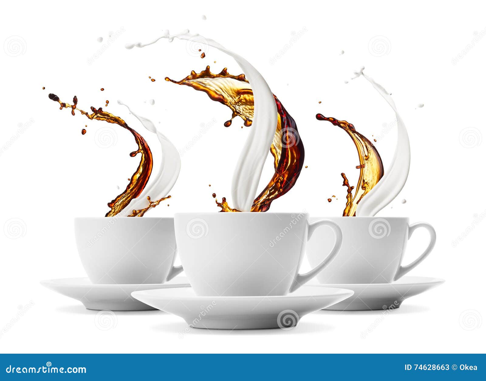 Coffee and milk stock image. Image of drop, fresh, conceptual 74628663