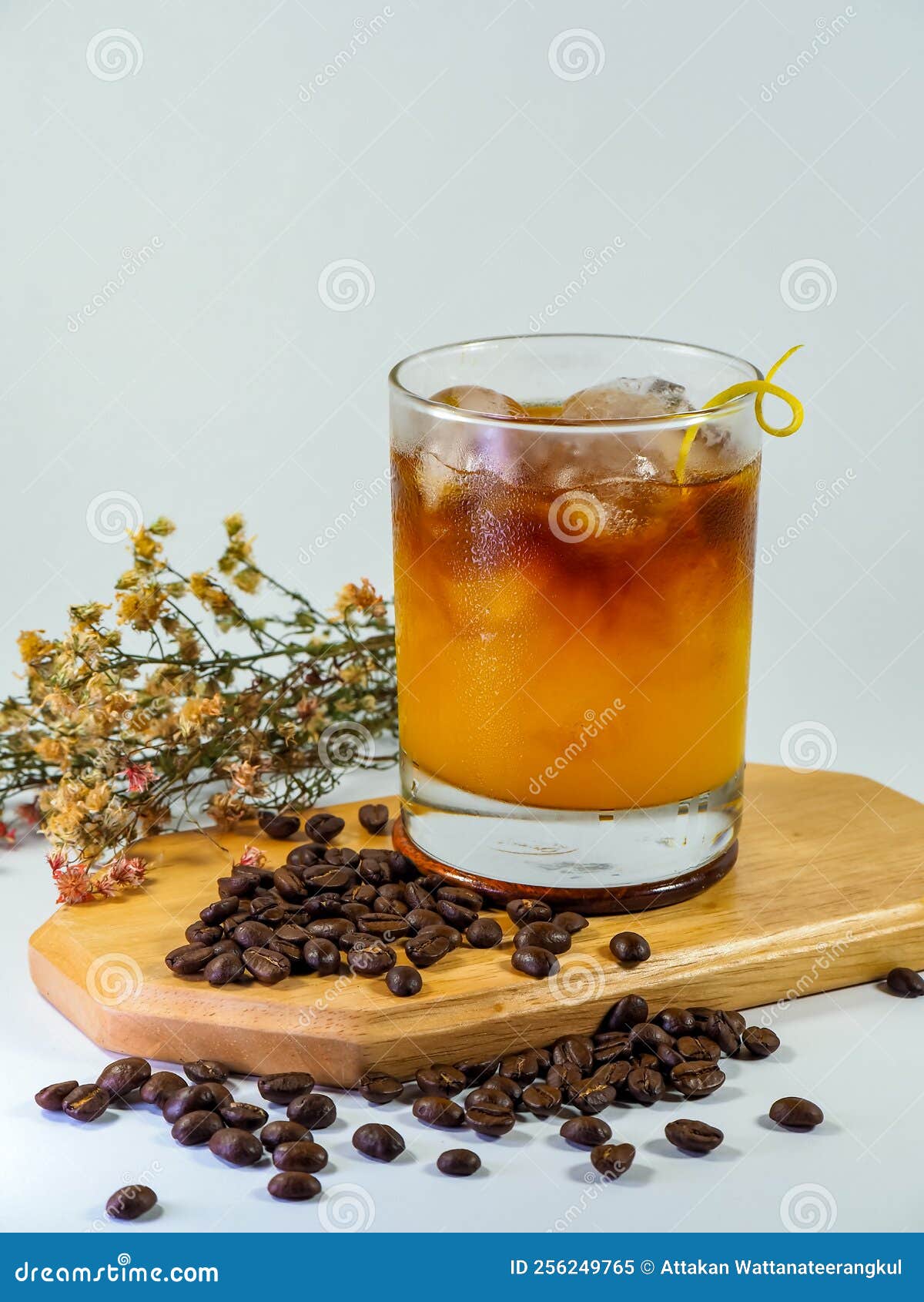 Coffee Mixed with Orange Juice Stock Image Image of drink, food 256249765