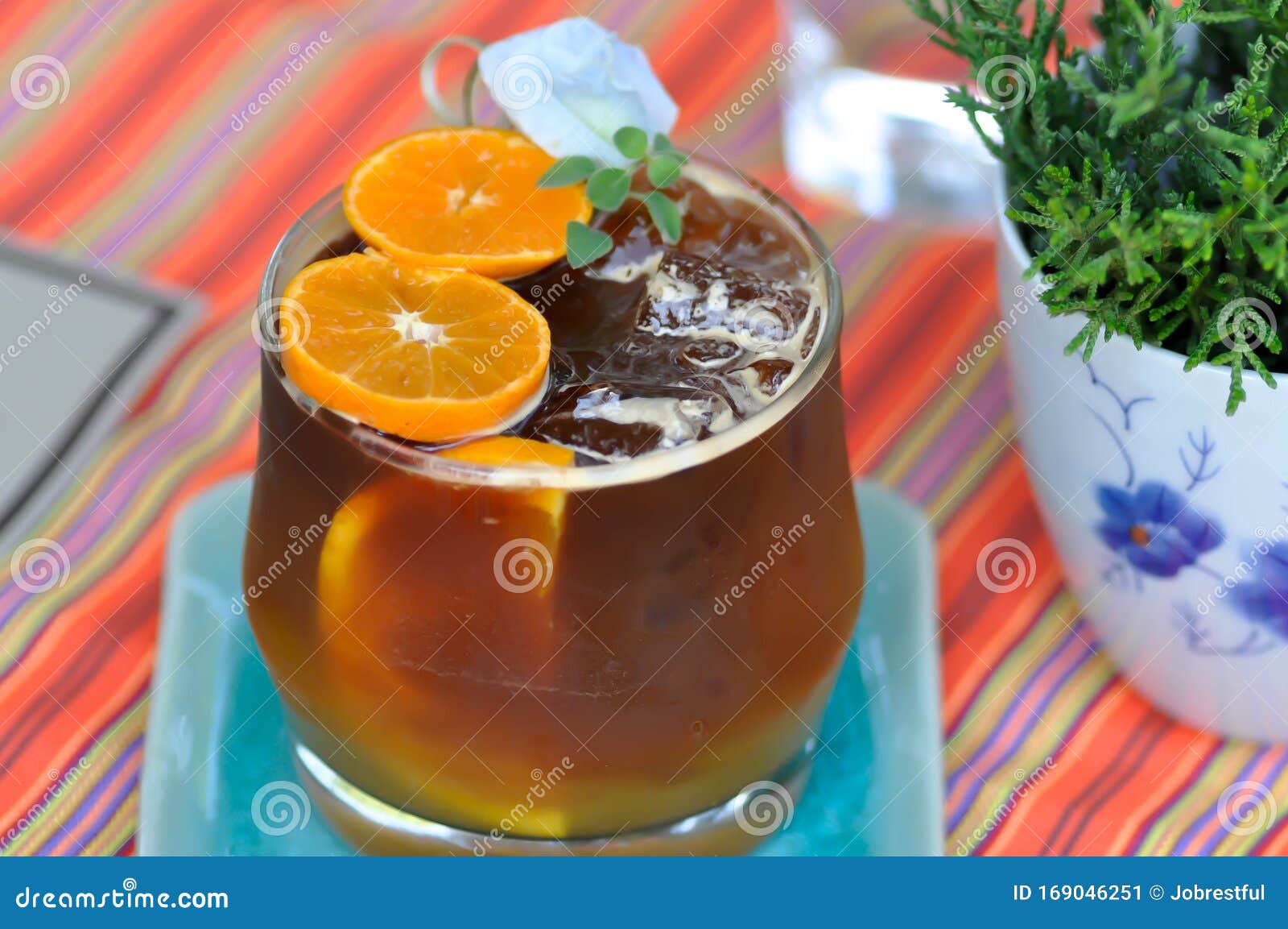 Coffee Mixed with Orange Juice, Black Orange Coffee Stock Image Image of juice, sweet 169046251