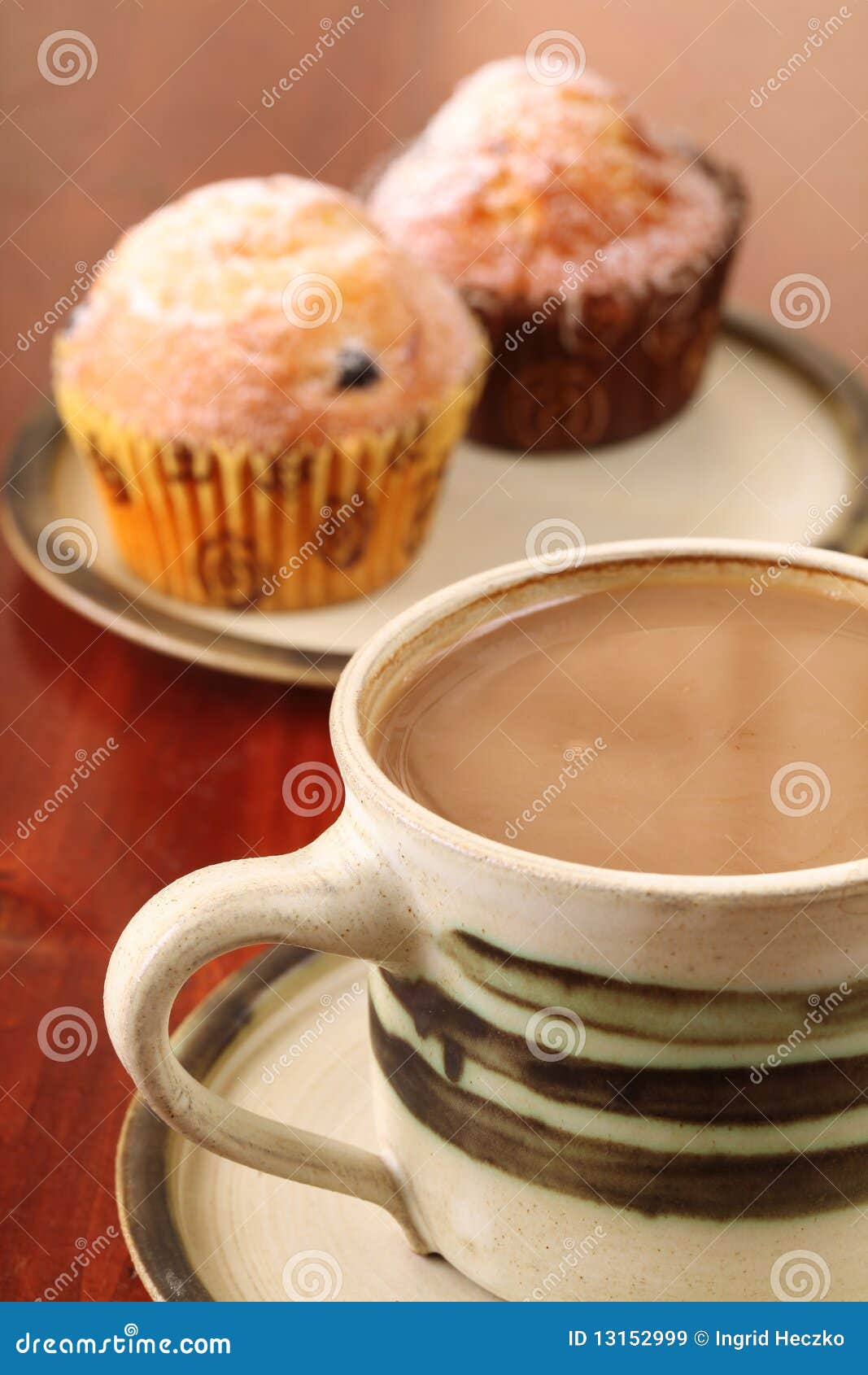 Coffee and muffins stock image. Image of baking, treat 13152999