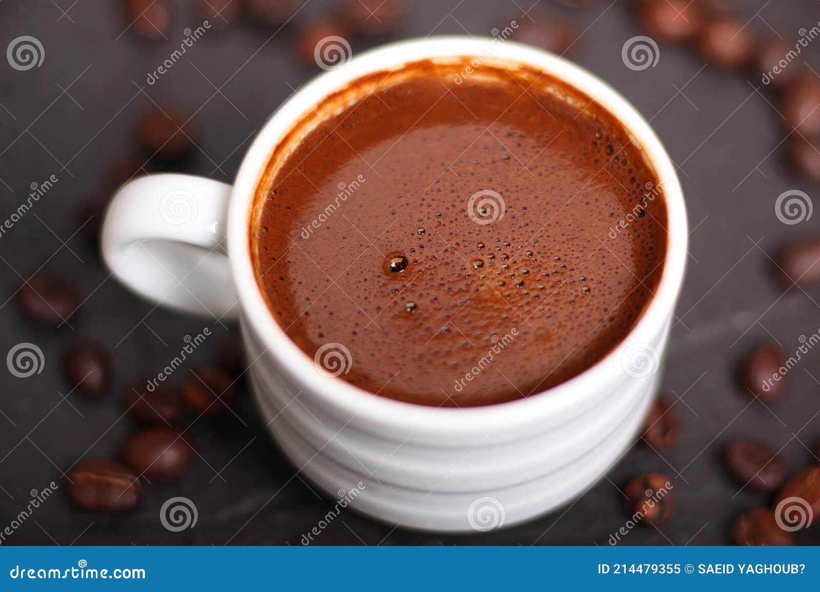 Coffee Mug with Coffee Beans Stock Image Image of cinnamon, cafe
