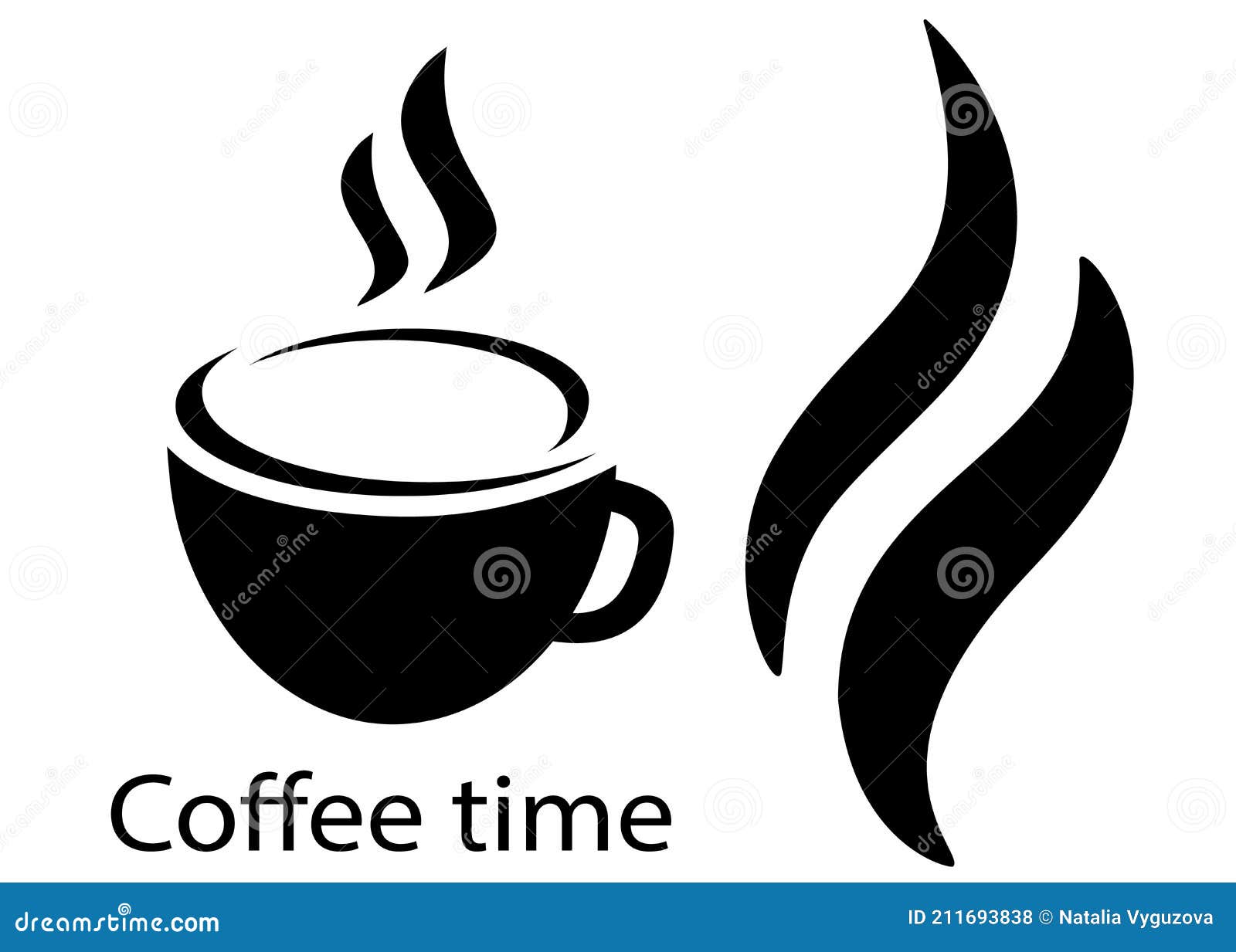 Coffee Mug and Smoke Included. Stock Vector Illustration of smoke