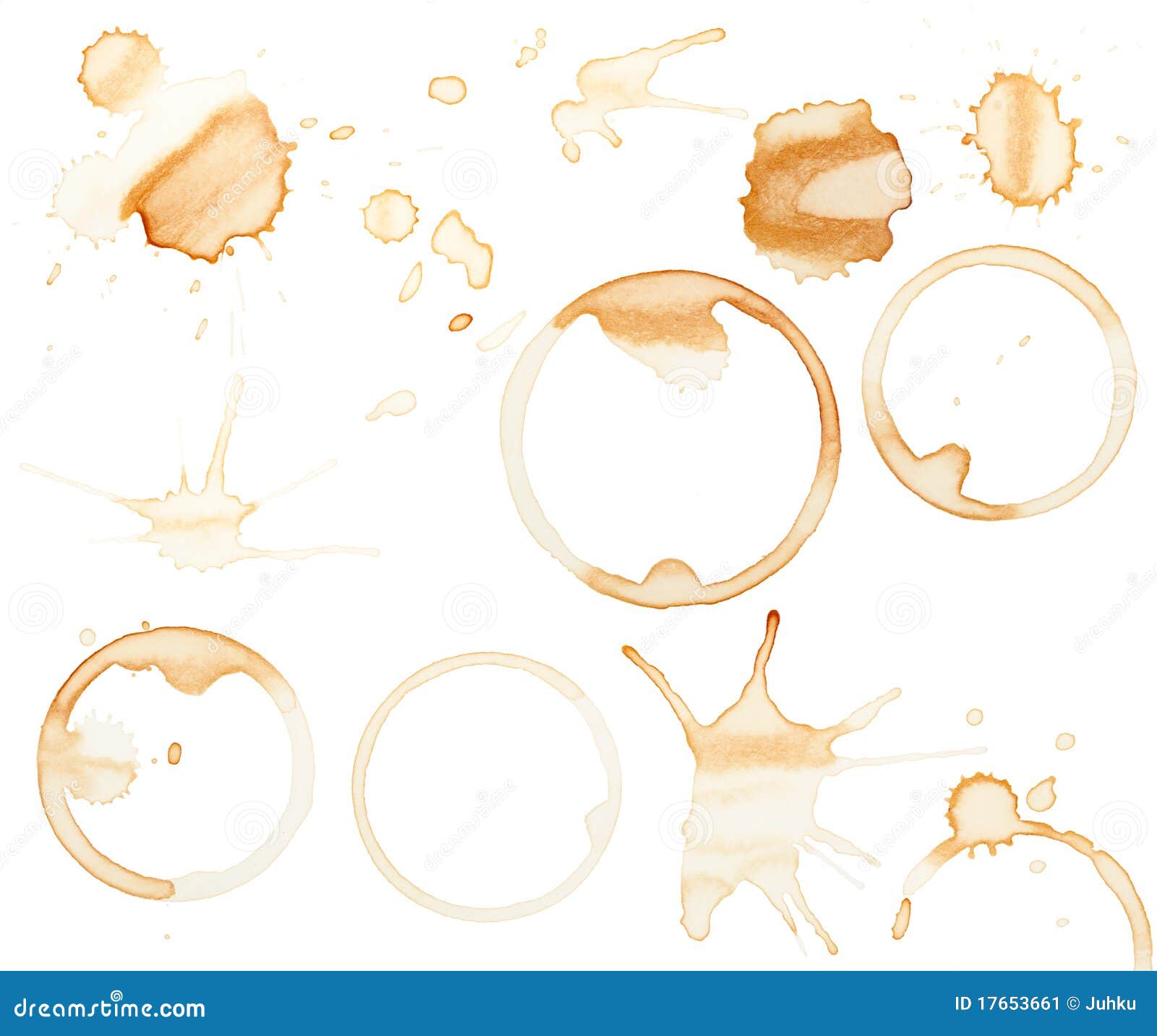 Coffee mug stains stock illustration. Illustration of drink 17653661