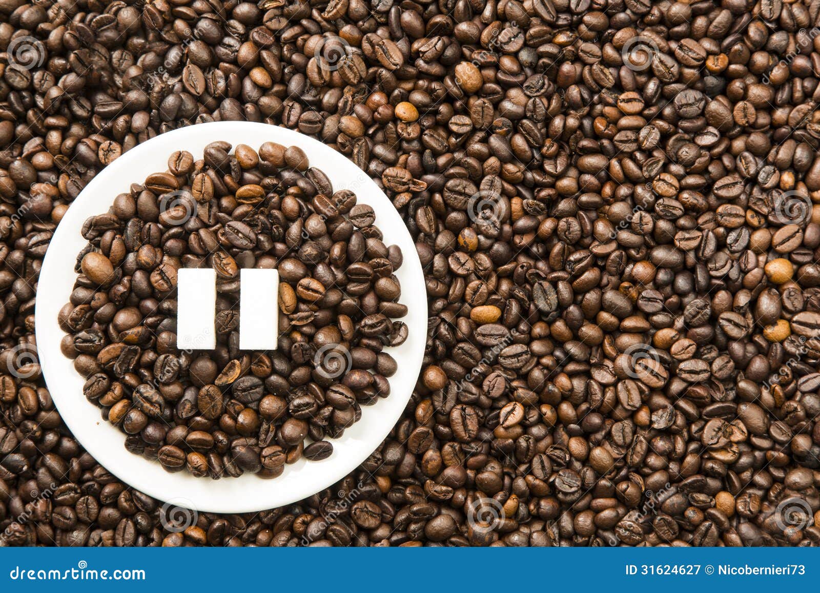  Coffee  Pause  stock image Image of beans ring symbol 