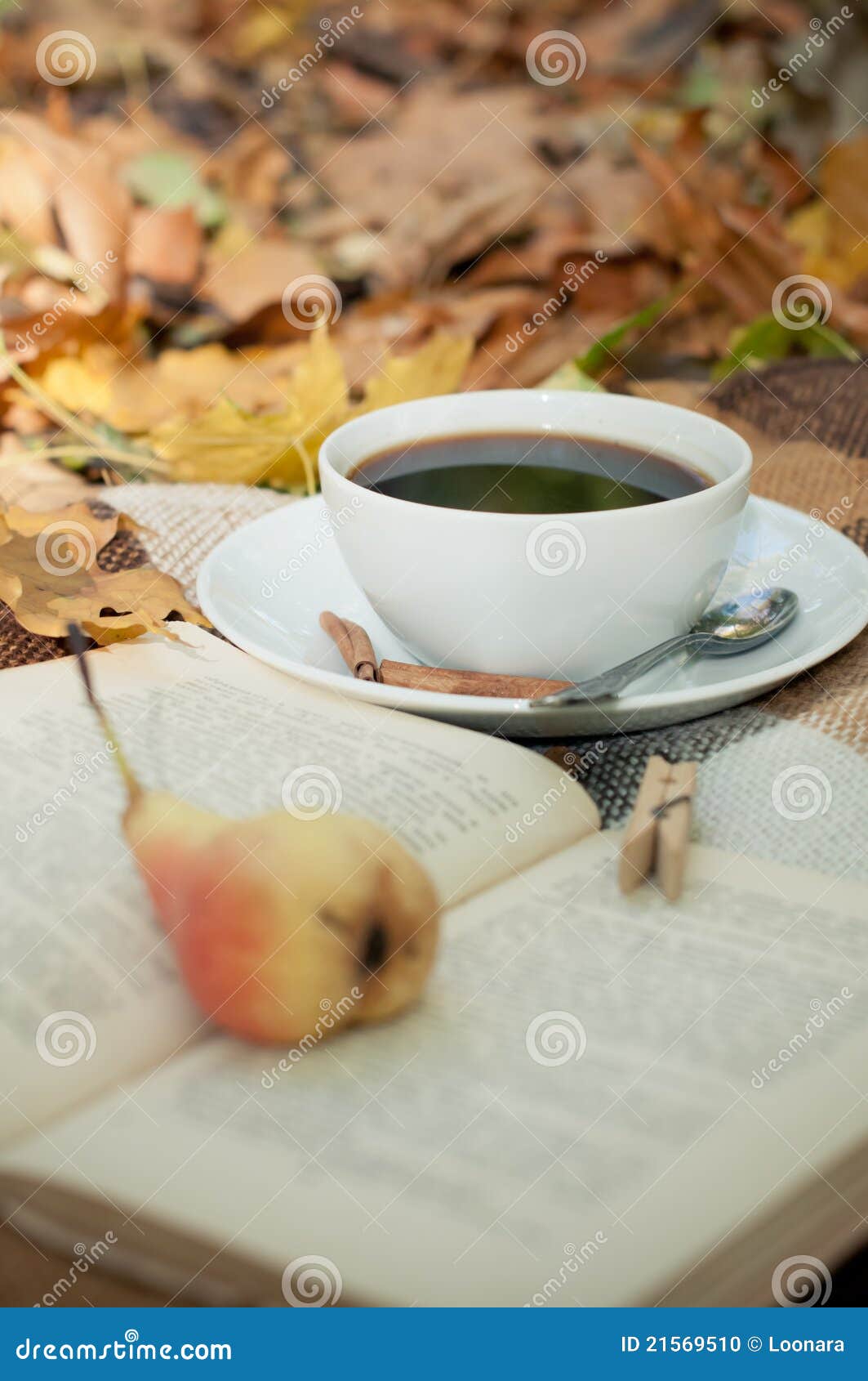 Coffee and pears stock photo. Image of life, chestnuts 21569510