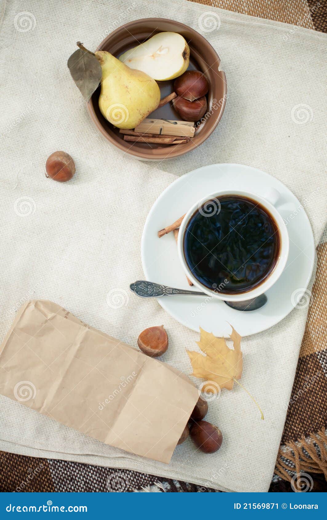 Coffee and pears stock image. Image of october, foods 21569871