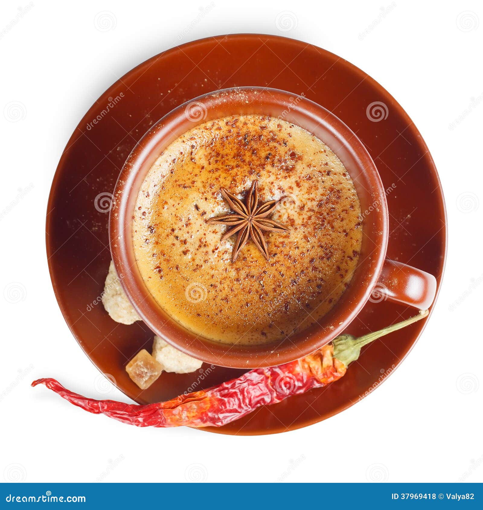 Coffee with pepper stock photo. Image of espresso, chocolate 37969418