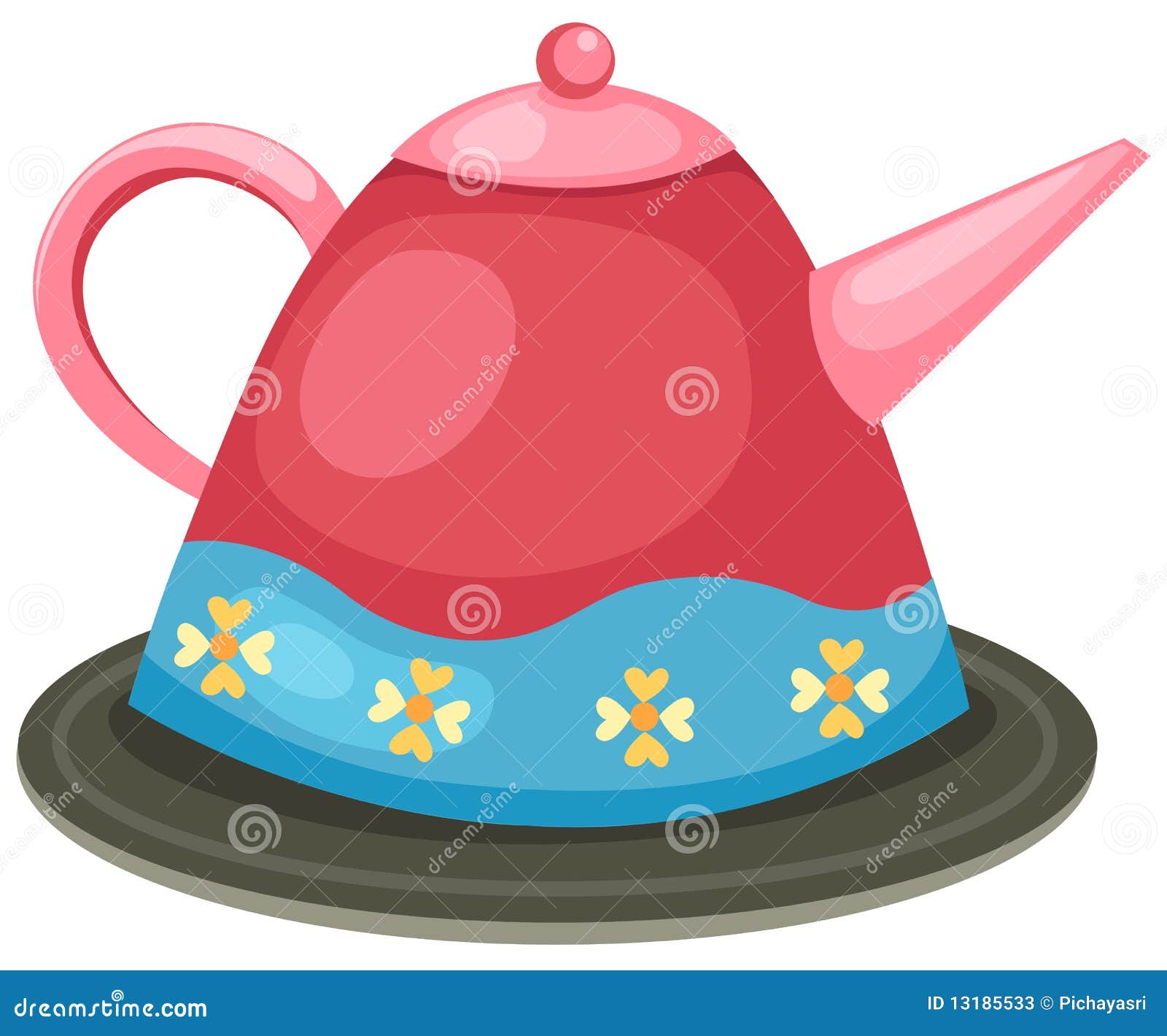 Coffee pot stock vector. Illustration of modern, pottery 13185533
