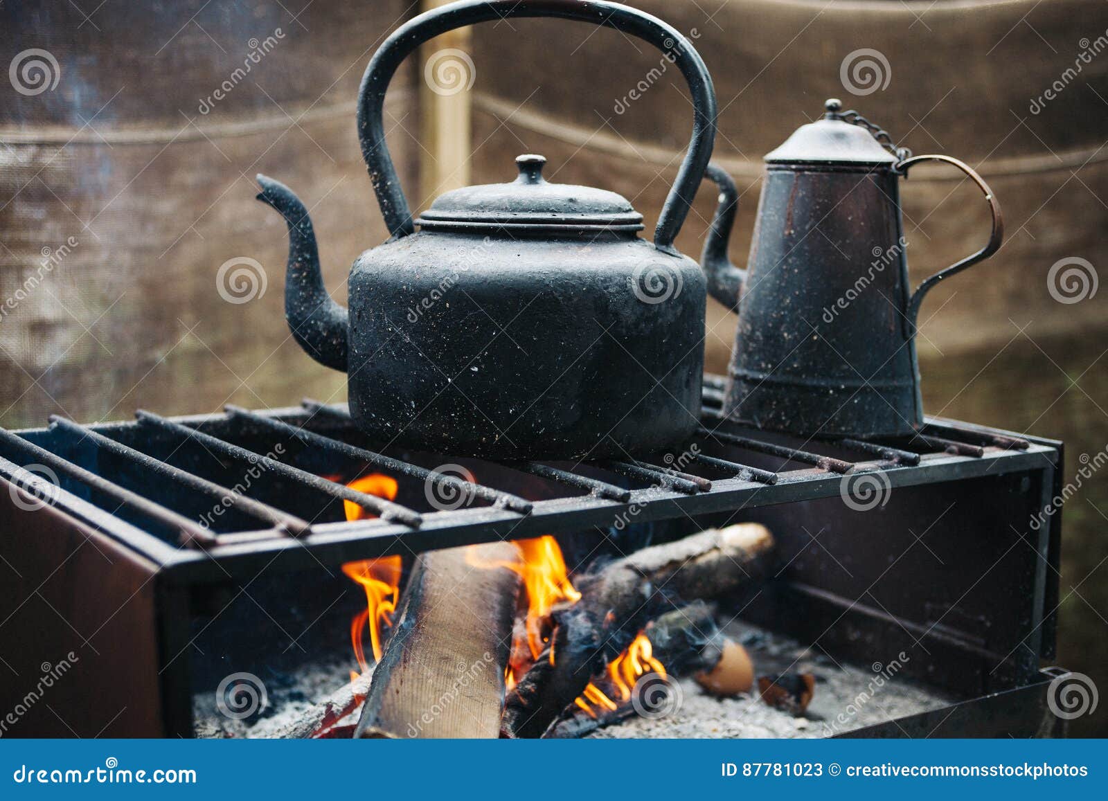 Coffee Pot On Stove Picture. Image 87781023