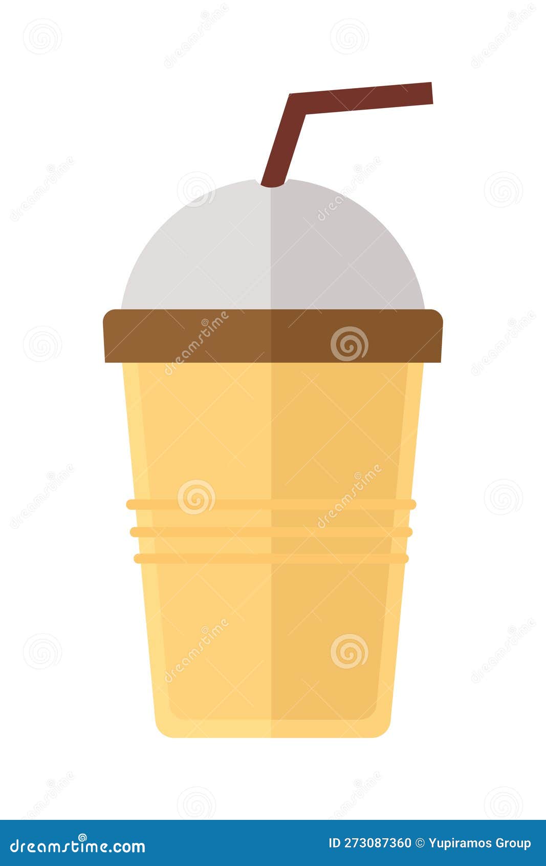 Coffee pot with straw stock vector. Illustration of cafe 273087360