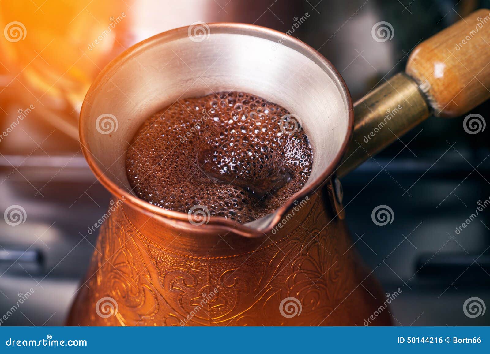 Coffee preparation stock photo. Image of beverage, coffee 50144216