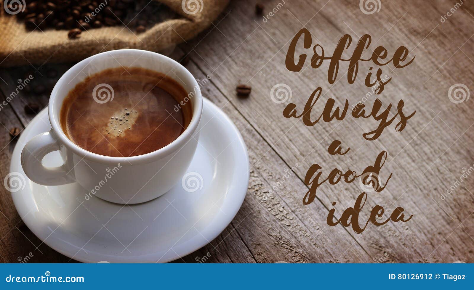Drink Coffee And Be Awesome Motivation Quote With Cute Coffee Cup Stock  Illustration - Download Image Now - iStock