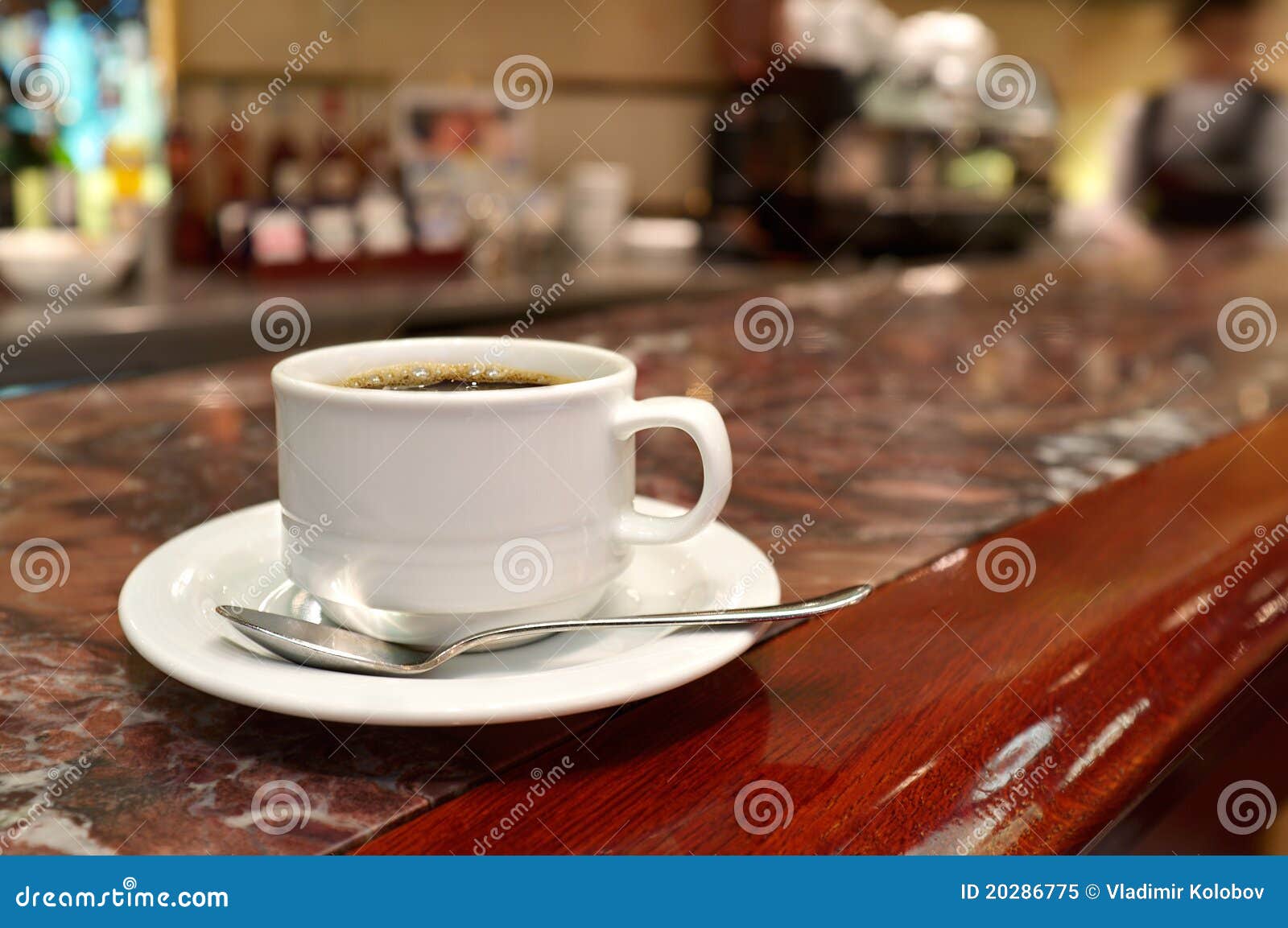 Coffee at restaurant. stock image. Image of copy, counter 20286775