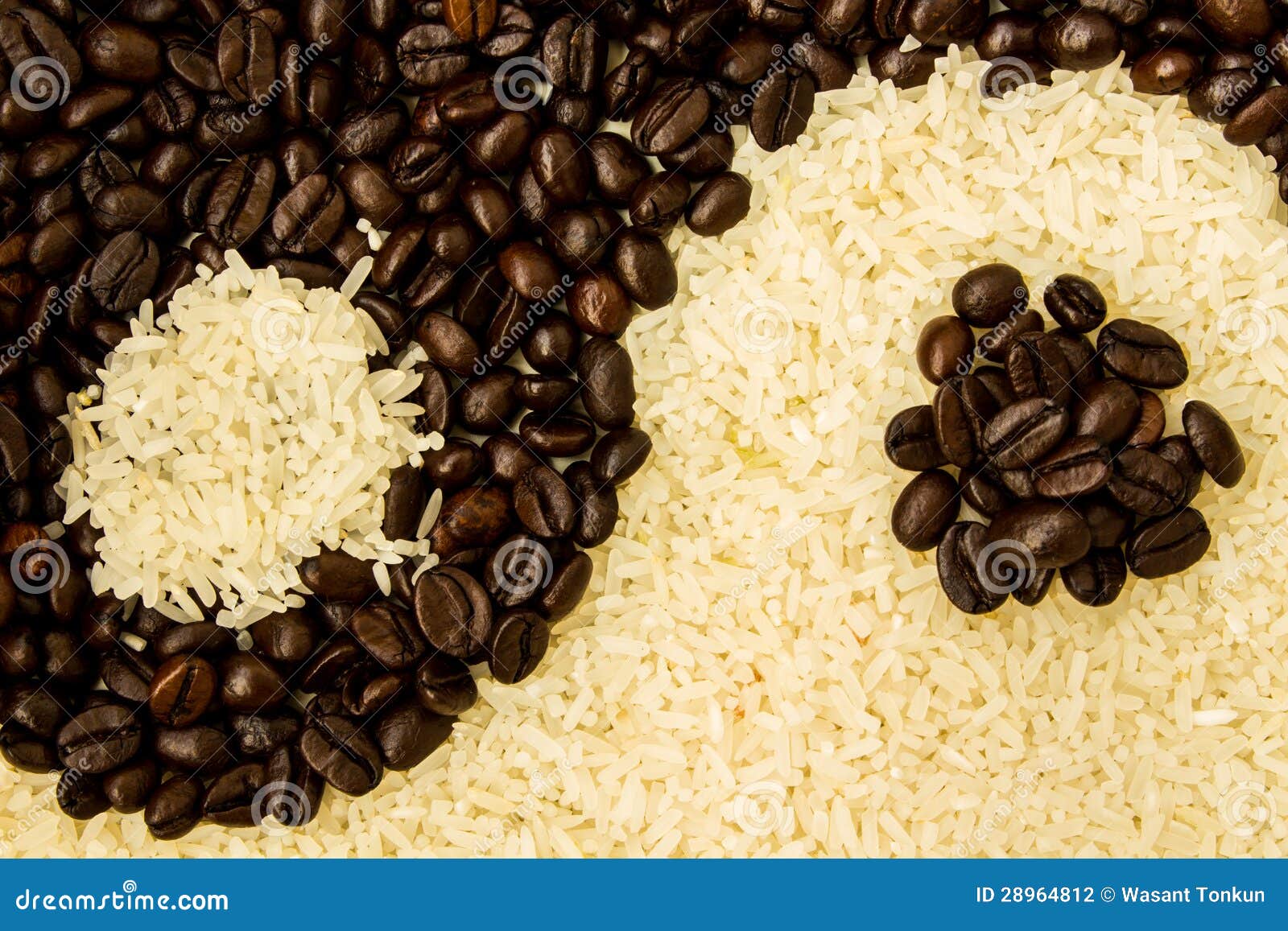 Coffee and Rice stock photo. Image of contrasts, culture 28964812