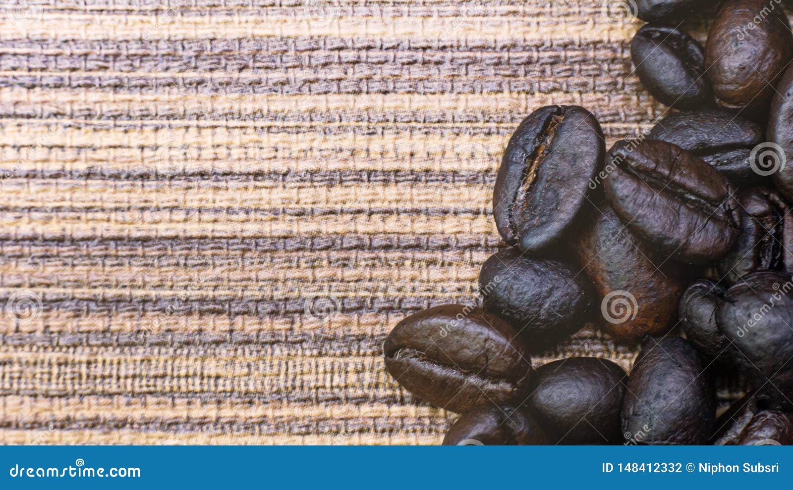 Coffee Roasted on Wood Texture Close Up Image Stock Photo Image of