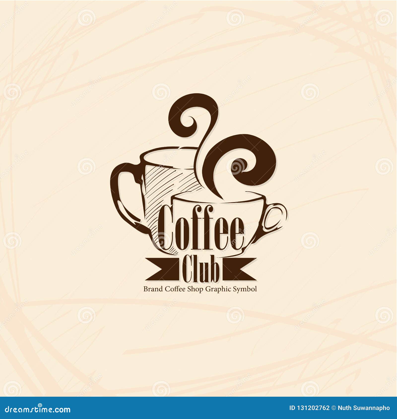 Coffee Shop Cafe Logo Symbol Sign Graphic Object Stock