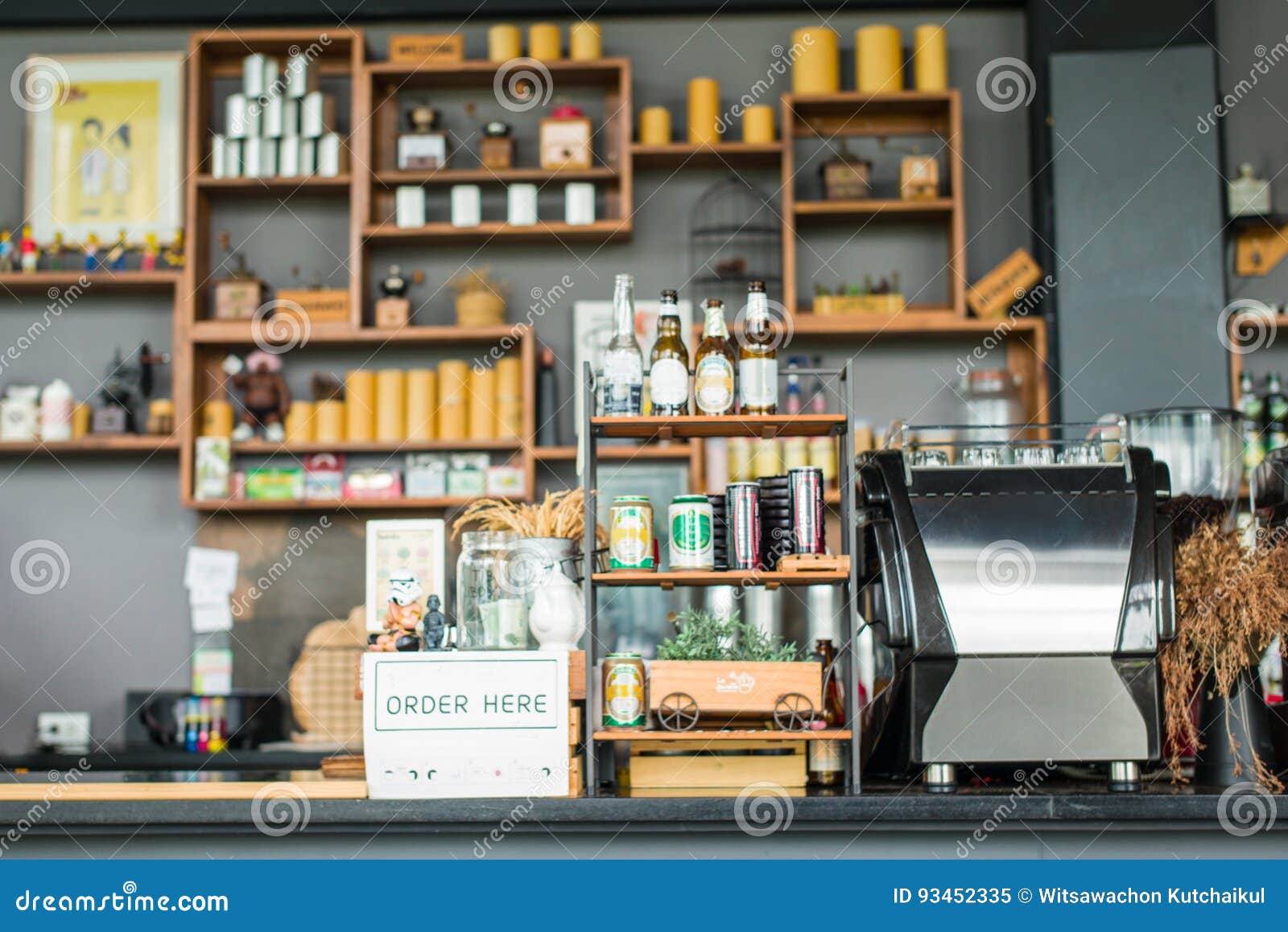 Coffee Shop Cashier stock image. Image of beautiful, espresso 93452335