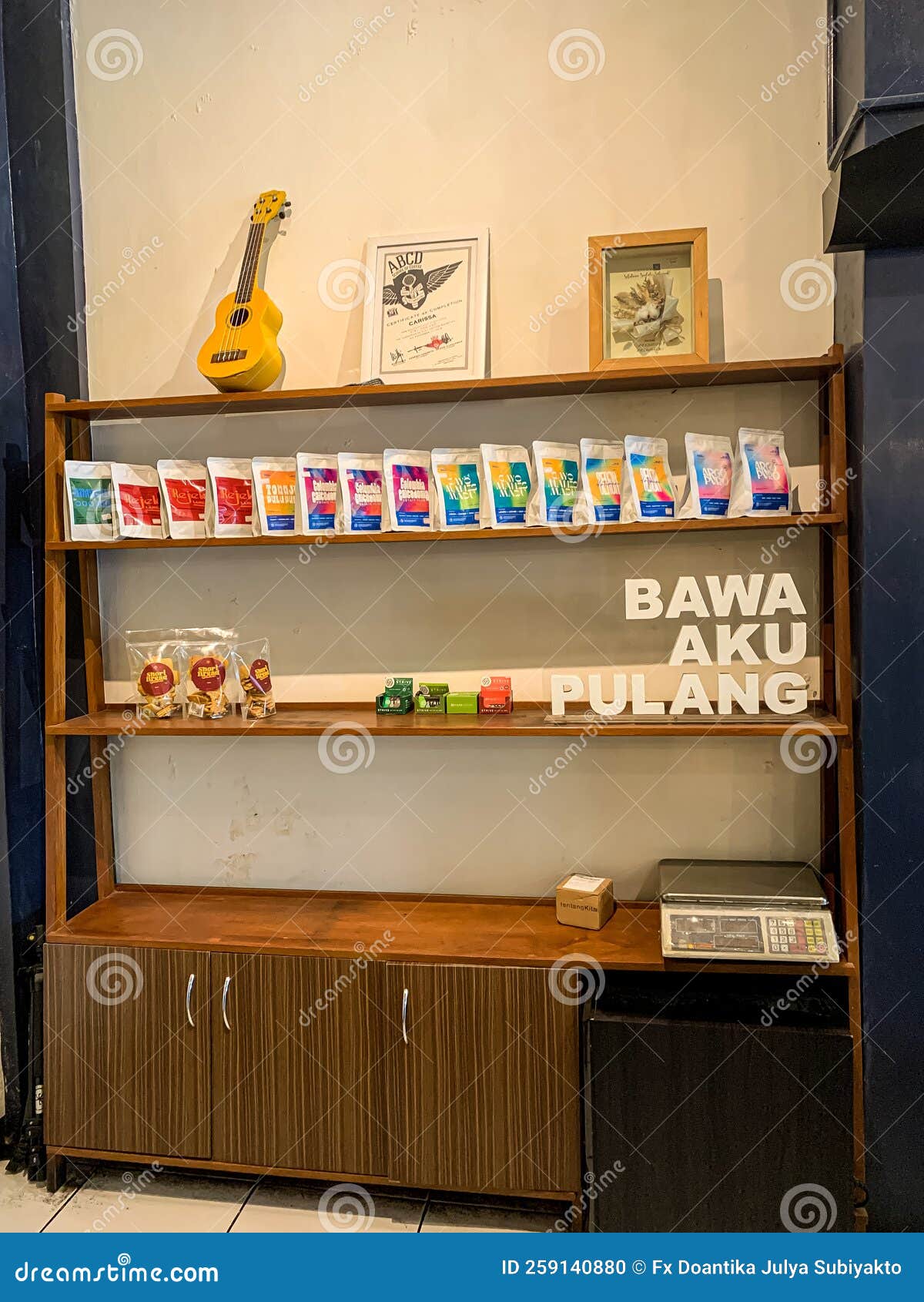 Coffee shop display case editorial image. Image of design 259140880