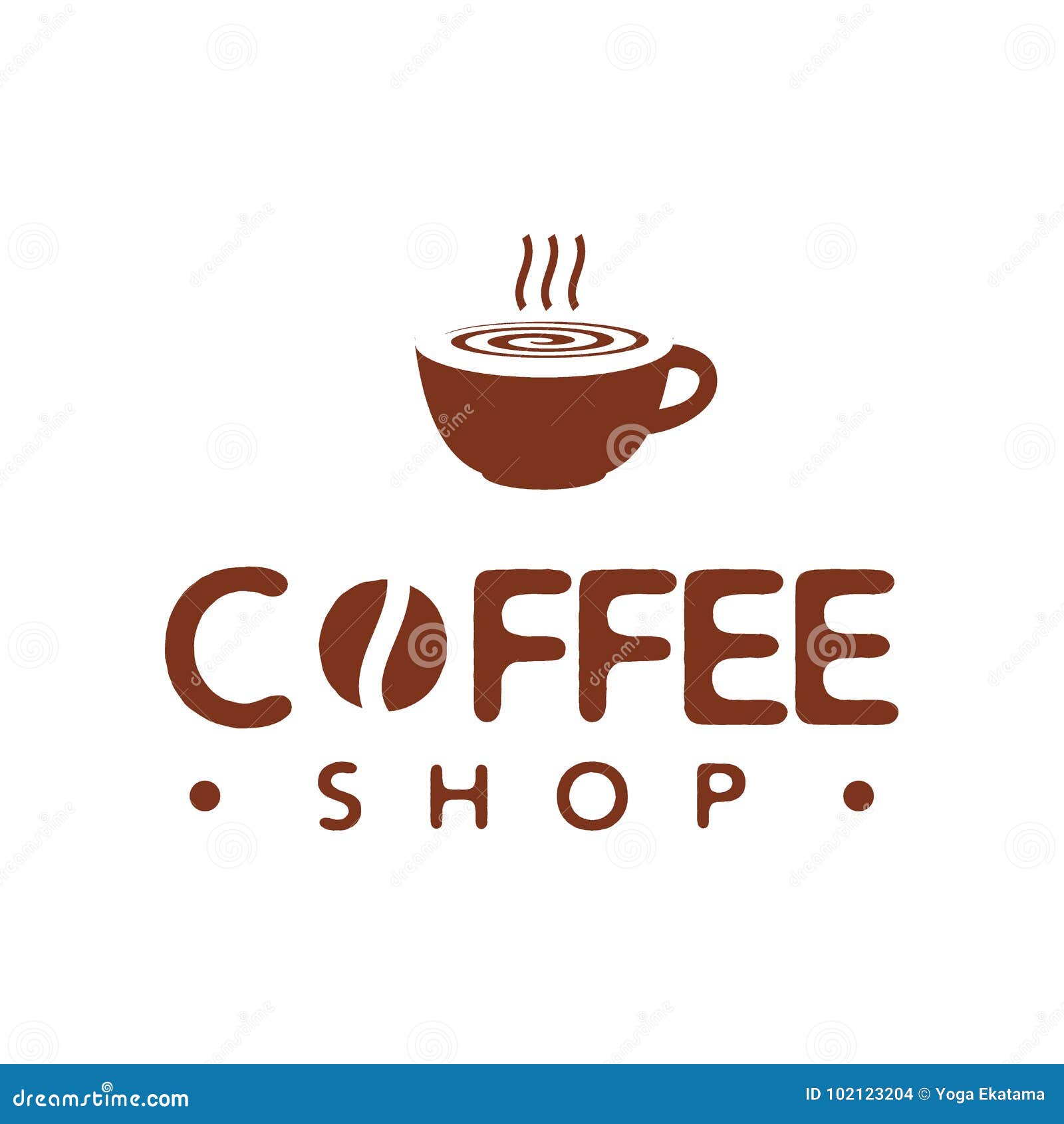Coffee Shop Logo Template Stock Vector Illustration Of