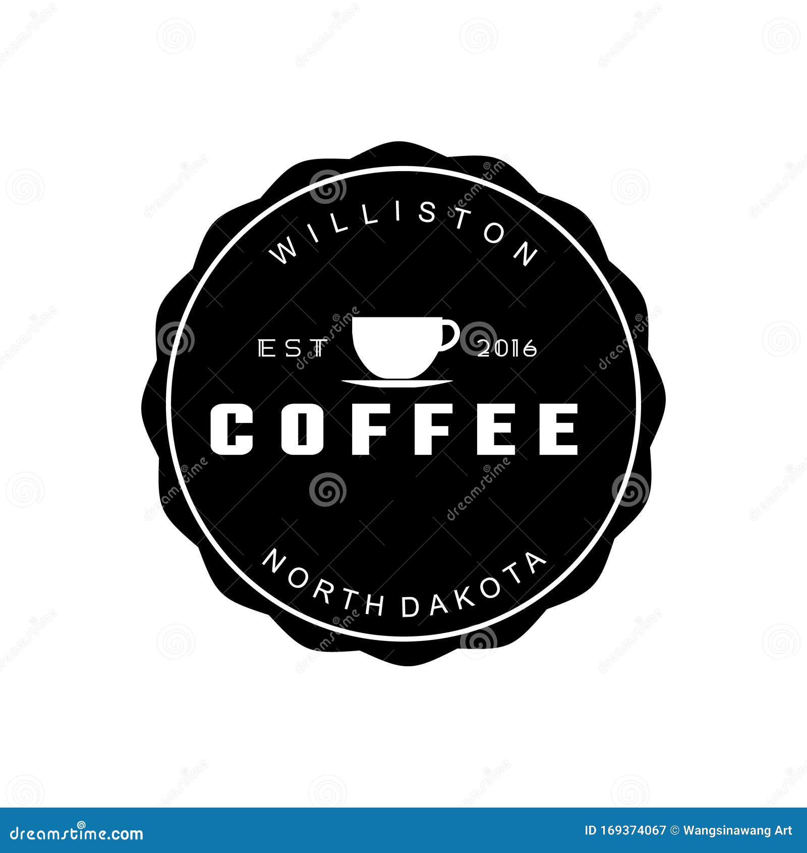 Coffee Shop Vintage Retro Round Badge Logo Ideas Inspiration Logo Design Template Vector Illustration Isolated On White Stock Vector Illustration Of Product Steam