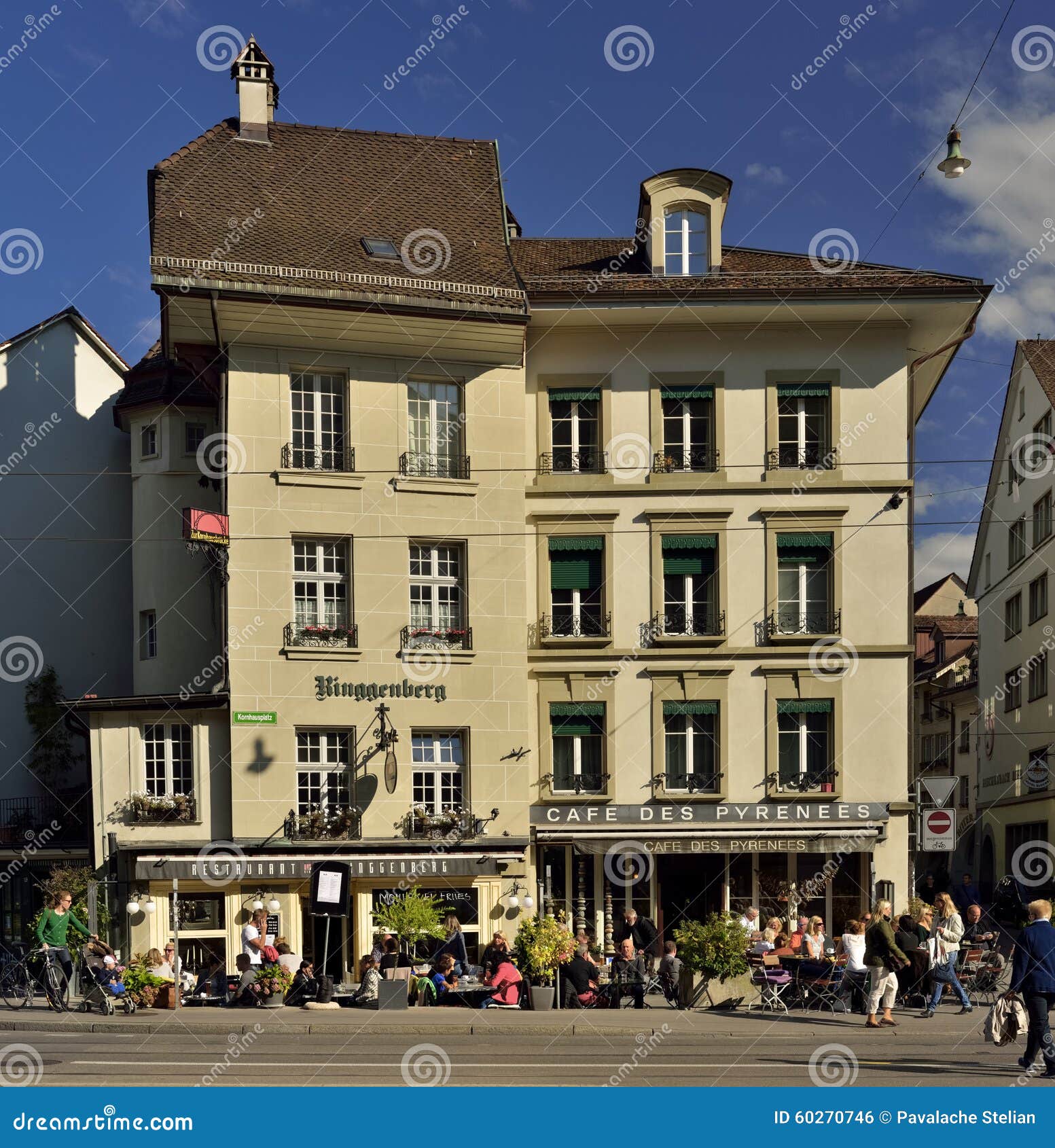 Coffee and Shops in City of Bern. Switzerland Editorial Photo Image