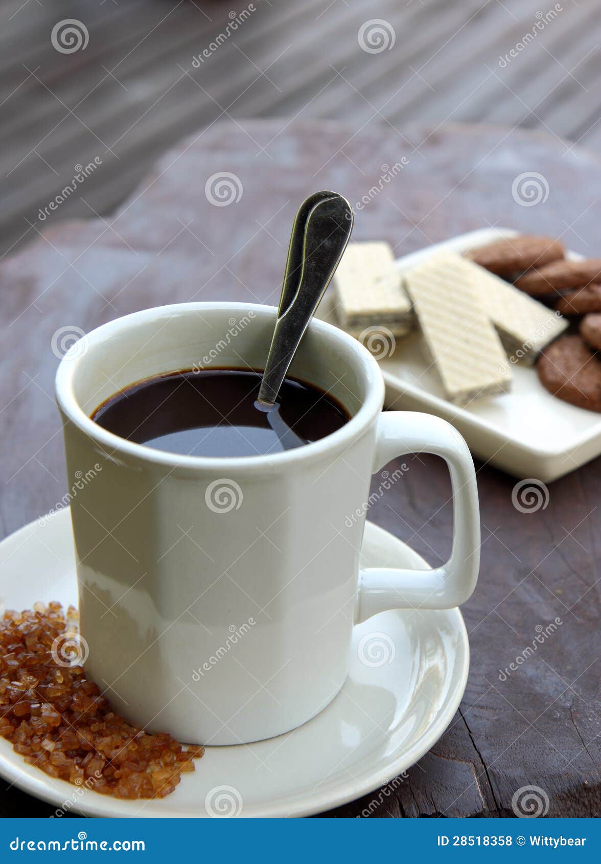Coffee and snack stock photo. Image of office, cake, brown 28518358