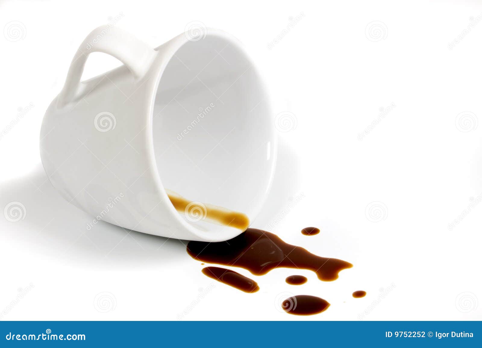 Coffee stain stock photo. Image of stain, white, spill 9752252
