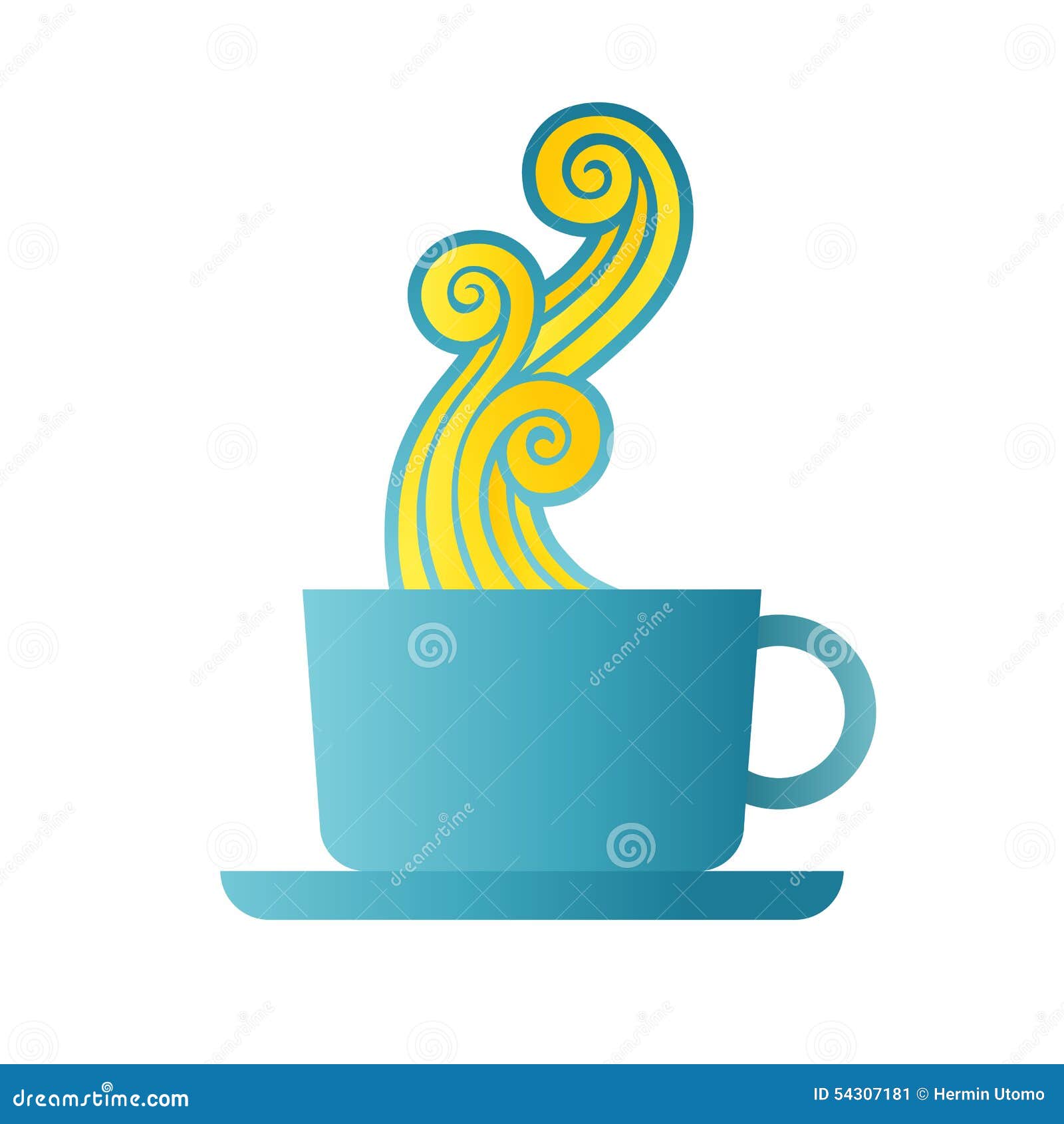 Download Coffee Steam stock vector. Illustration of element, puffing - 54307181