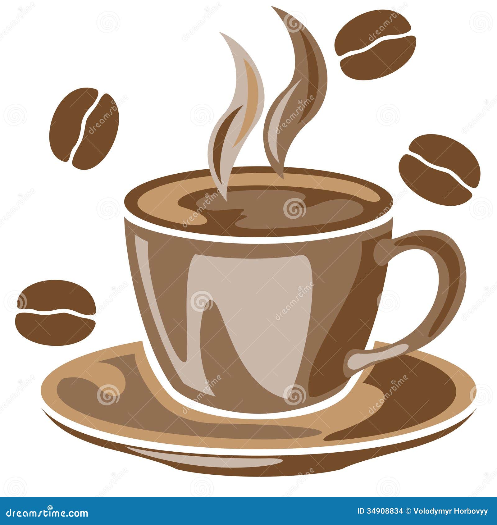  Coffee  stock vector Illustration of abstract black 