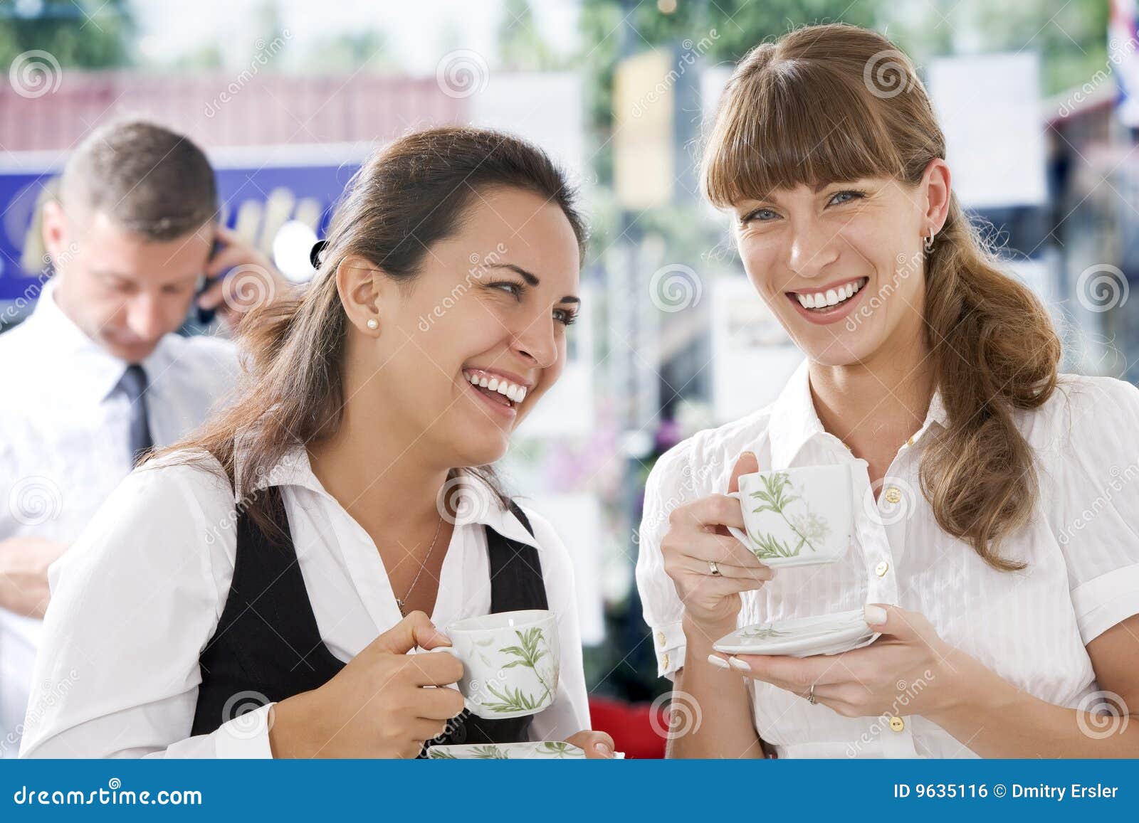 Coffee talks stock photo. Image of cafe, drinking, laugh 9635116