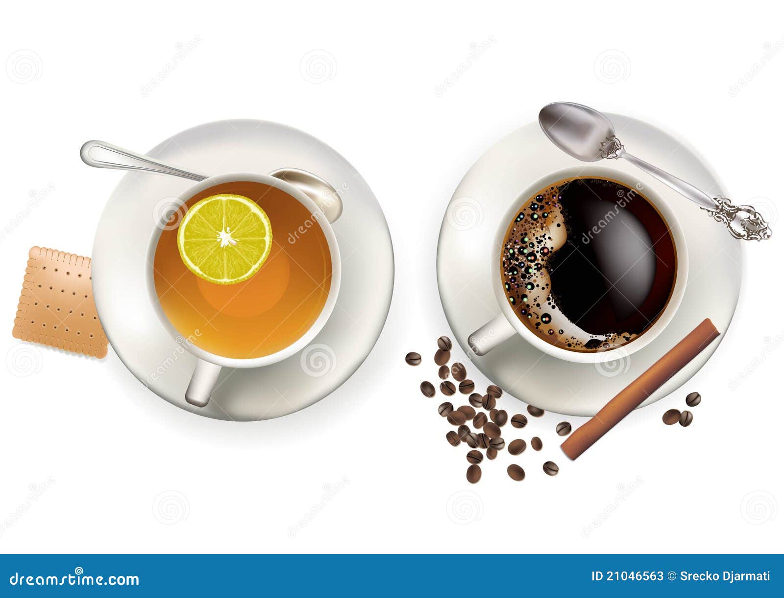 Coffee and tea stock vector. Illustration of design, coffee 21046563