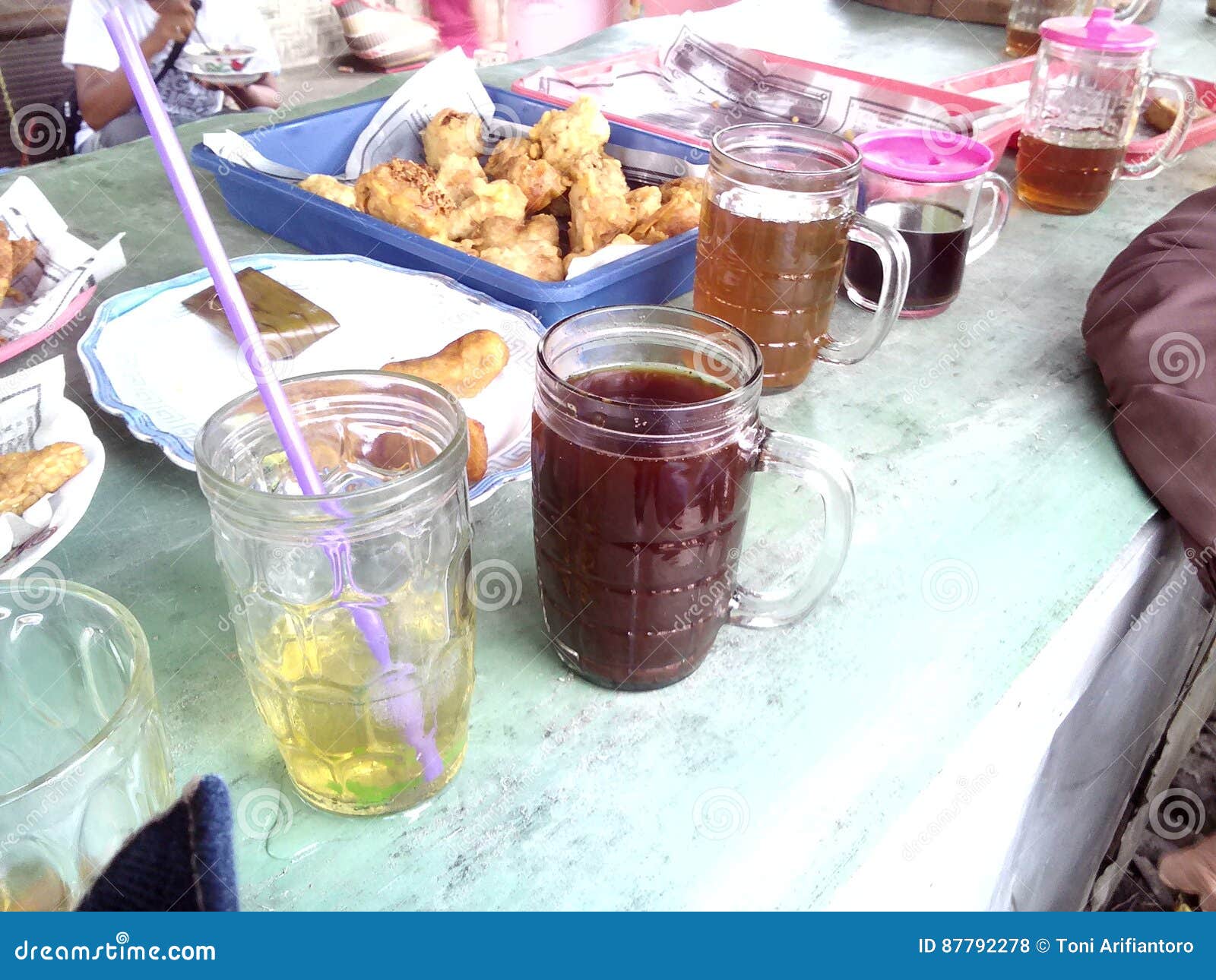 Coffee and tea drink stock photo. Image of drink, lemon 87792278