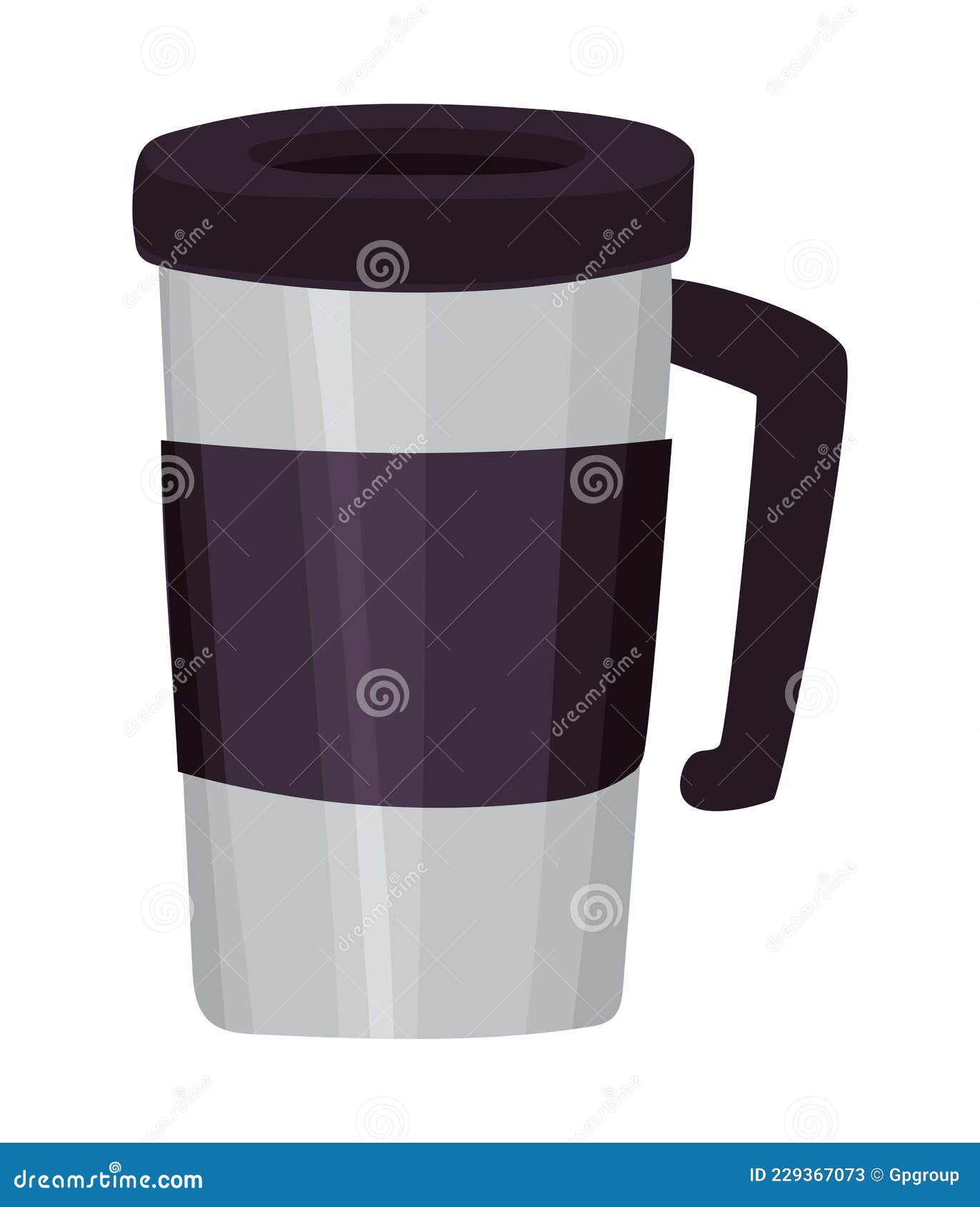 Coffee thermos desing stock illustration. Illustration of drip 229367073