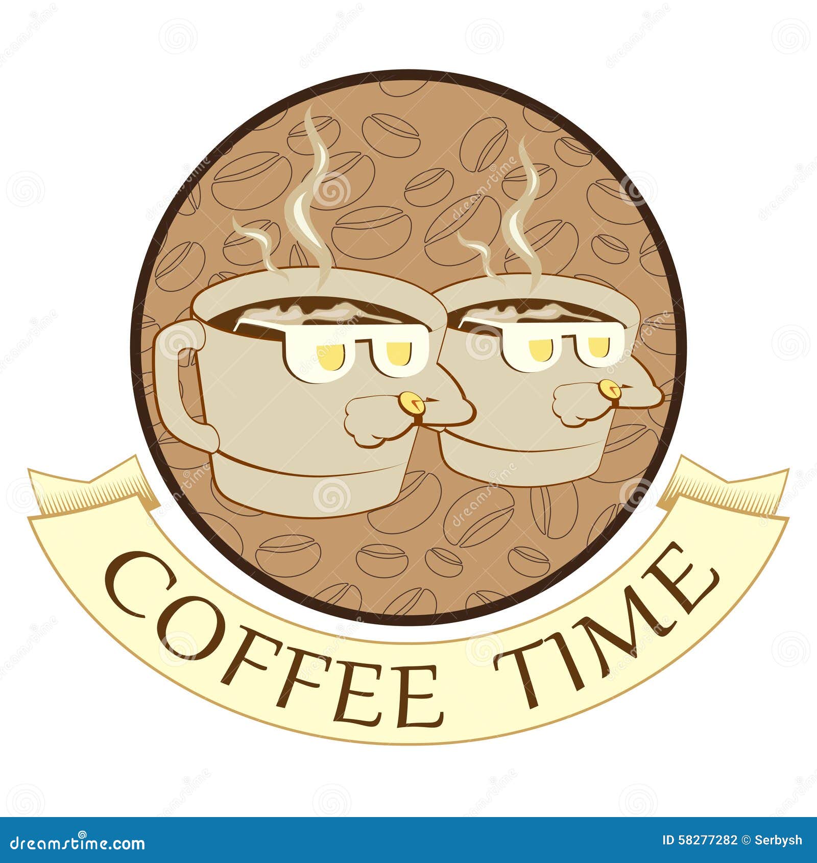 Coffee time, coffee break stock vector. Illustration of mocha 58277282