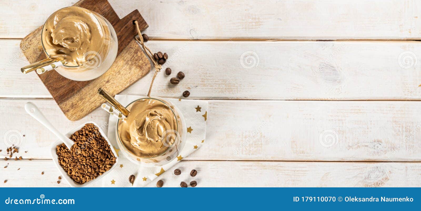 Coffee Trend Dalgona Coffee, Whipped Instant Coffee Stock Photo Image of espresso, sweet