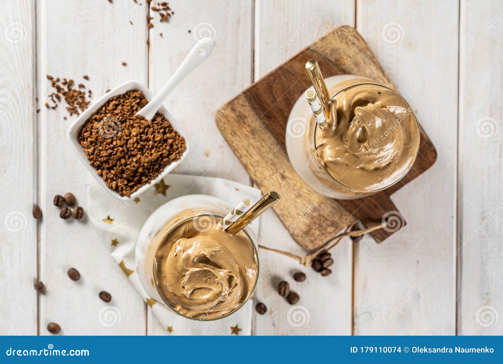 Coffee Trend Dalgona Coffee, Whipped Instant Coffee Stock Photo Image of closeup, espresso