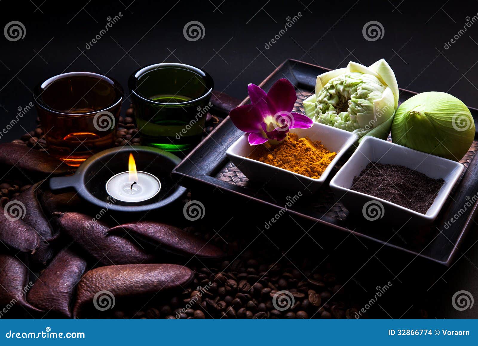 Coffee and Turmeric Scrub stock photo. Image of beauty 32866774