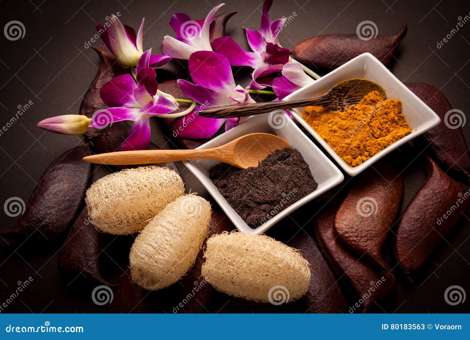 Coffee and Turmeric Scrub stock image. Image of coffee 80183563