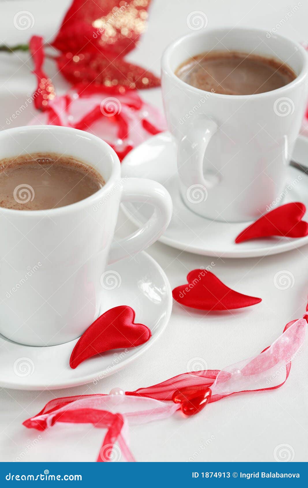 Coffee for two stock image. Image of pink, anniversary 1874913